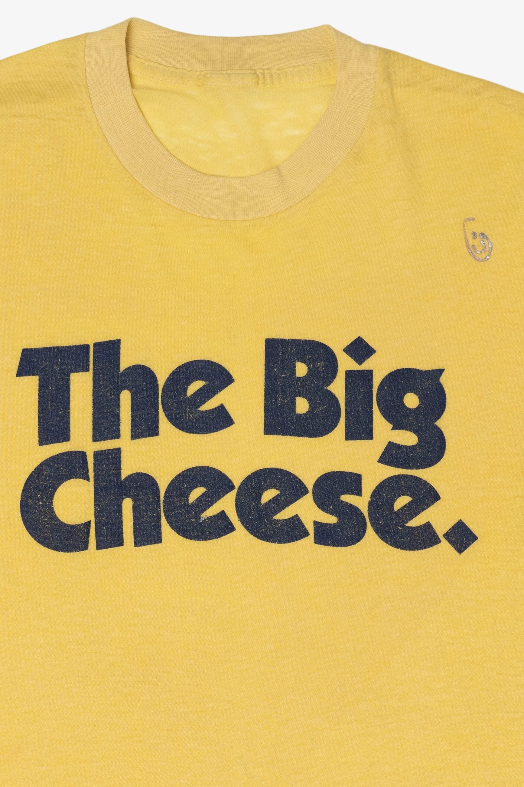Vintage Distressed "The Big Cheese" Single Stitch T-Shirt (1980s)