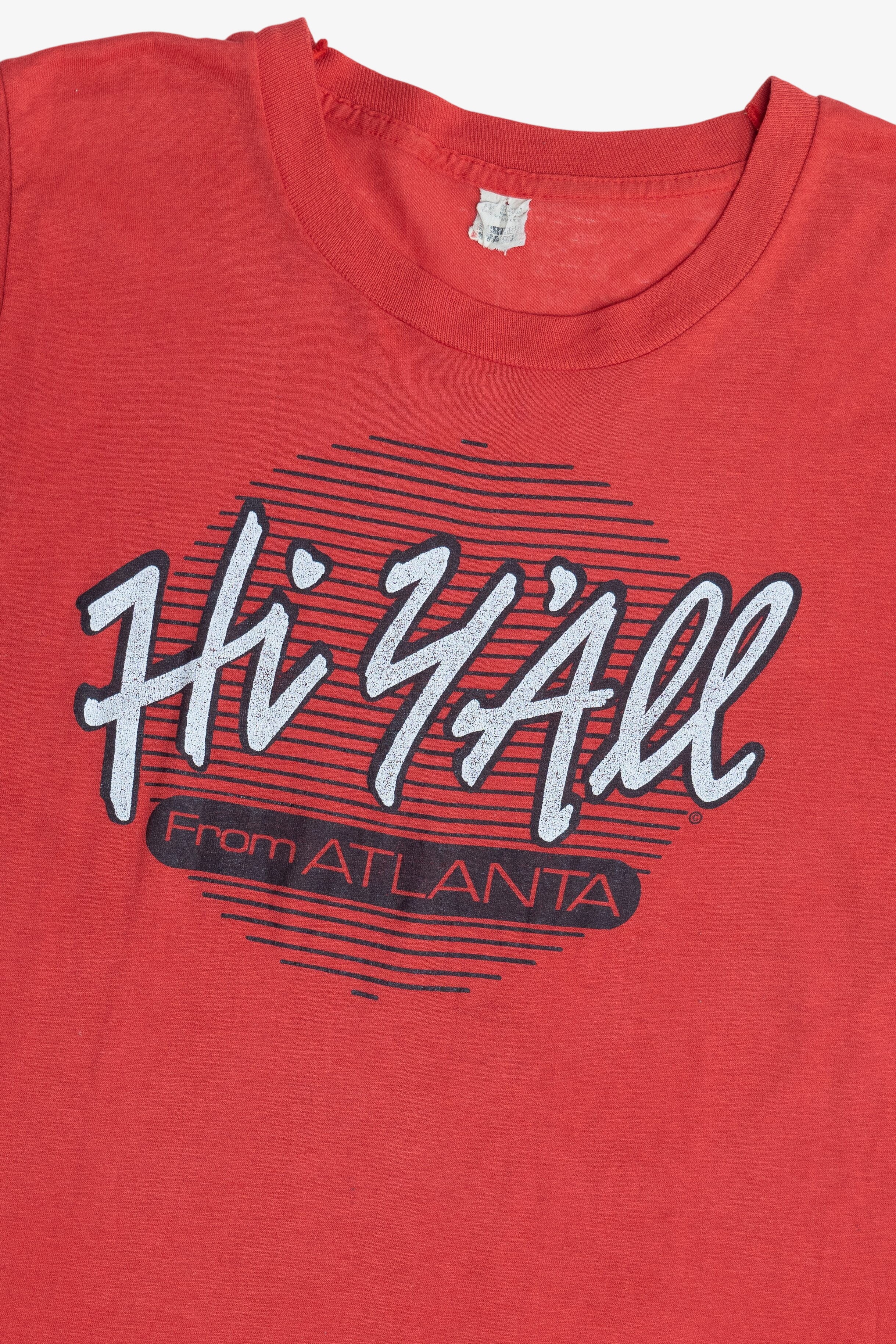 Vintage "Hi Y'all From Atlanta" Screen Stars T-Shirt (1980s)