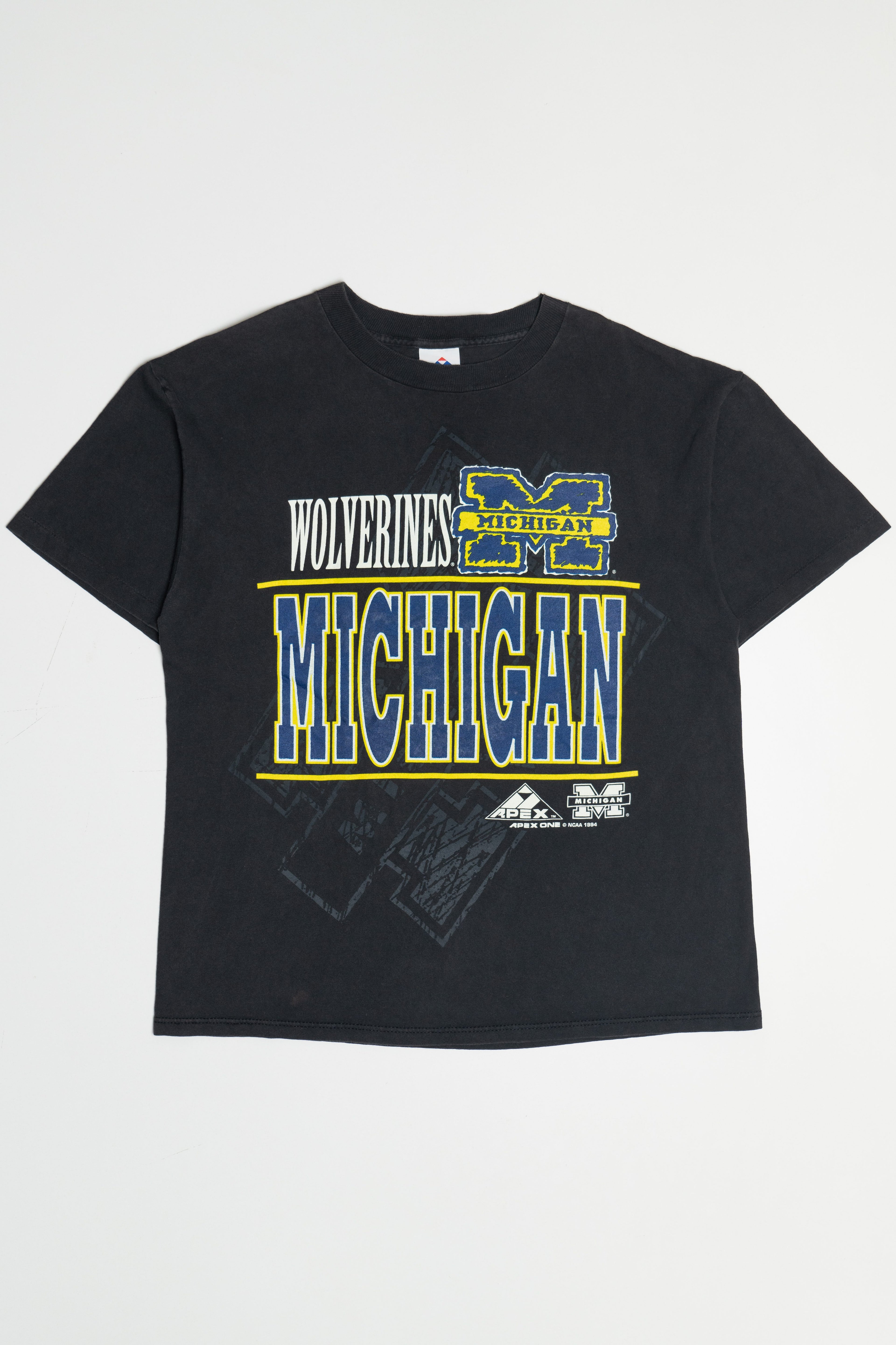 Vintage Wolverines University of Michigan Double Sided Single Stitch T-Shirt (1990s)