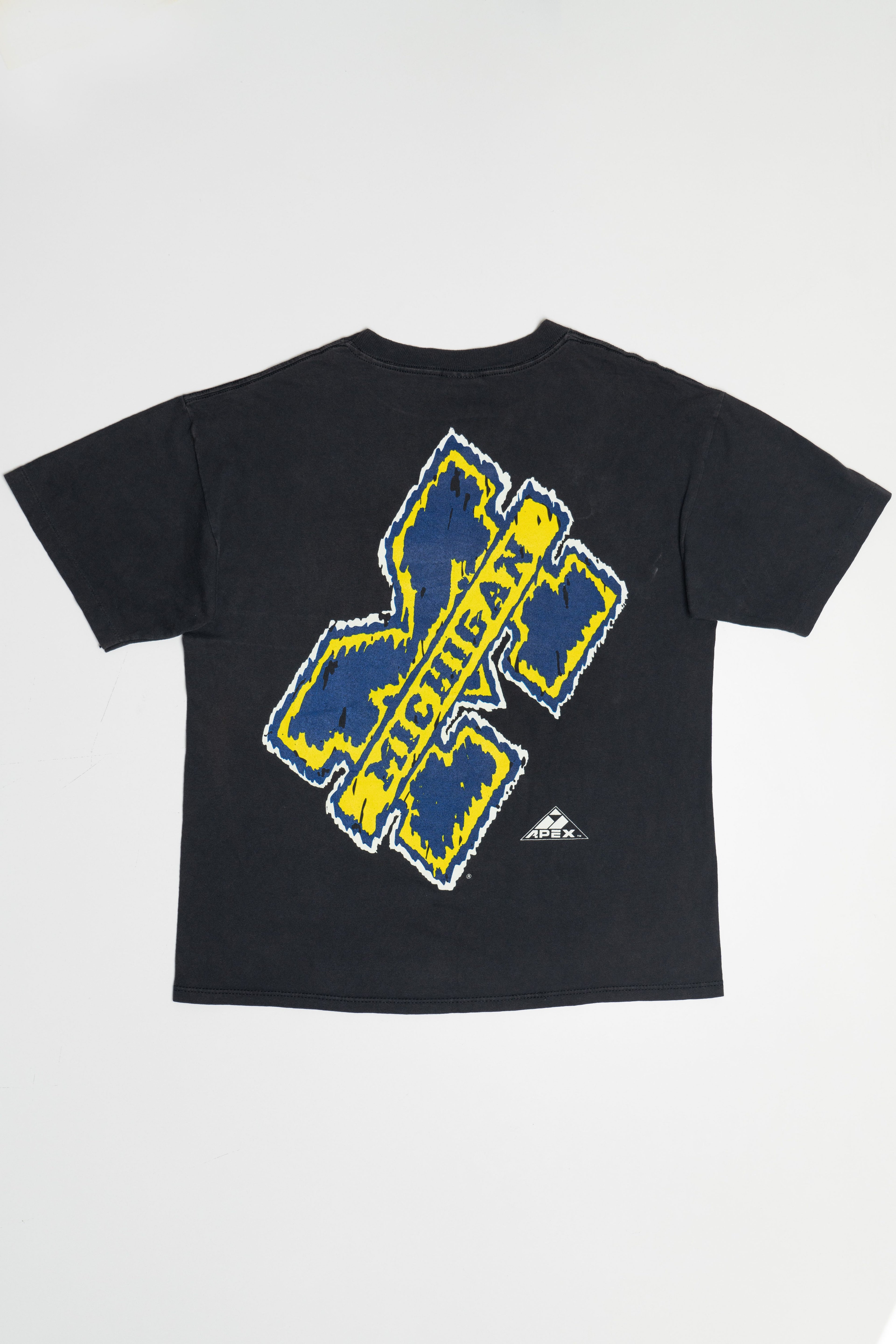 Vintage Wolverines University of Michigan Double Sided Single Stitch T-Shirt (1990s)