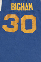 Vintage "Irving Y.M.C.A." "Bigham" #30 Mason Football Jersey T-Shirt (1970s)