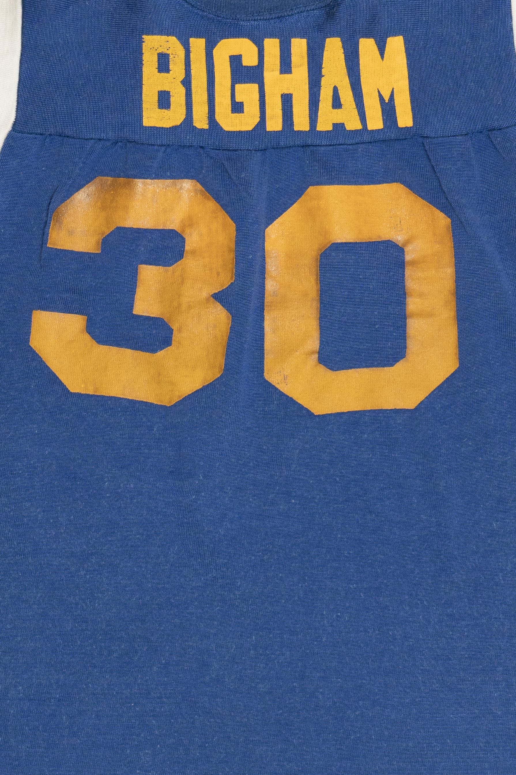 Vintage "Irving Y.M.C.A." "Bigham" #30 Mason Football Jersey T-Shirt (1970s)