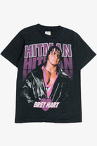 Vintage "Hitman" Bret Hart WWF Wrestling Single Stitch T-Shirt (1990s)