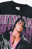 Vintage "Hitman" Bret Hart WWF Wrestling Single Stitch T-Shirt (1990s)
