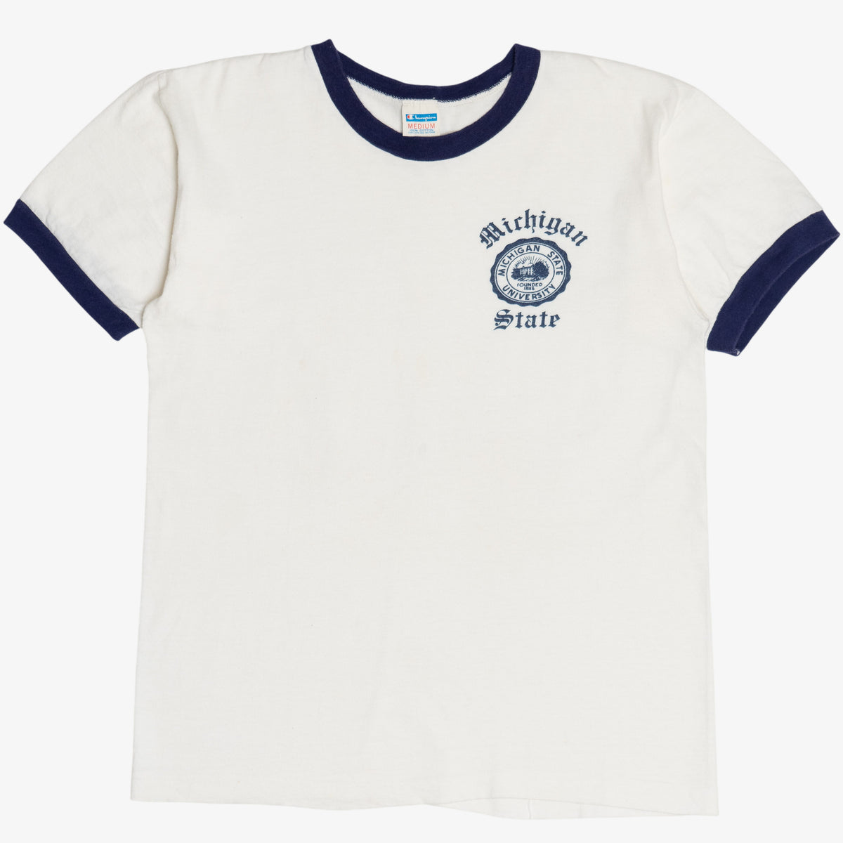 Vintage Michigan State University Champion Ringer T-Shirt (1970s ...