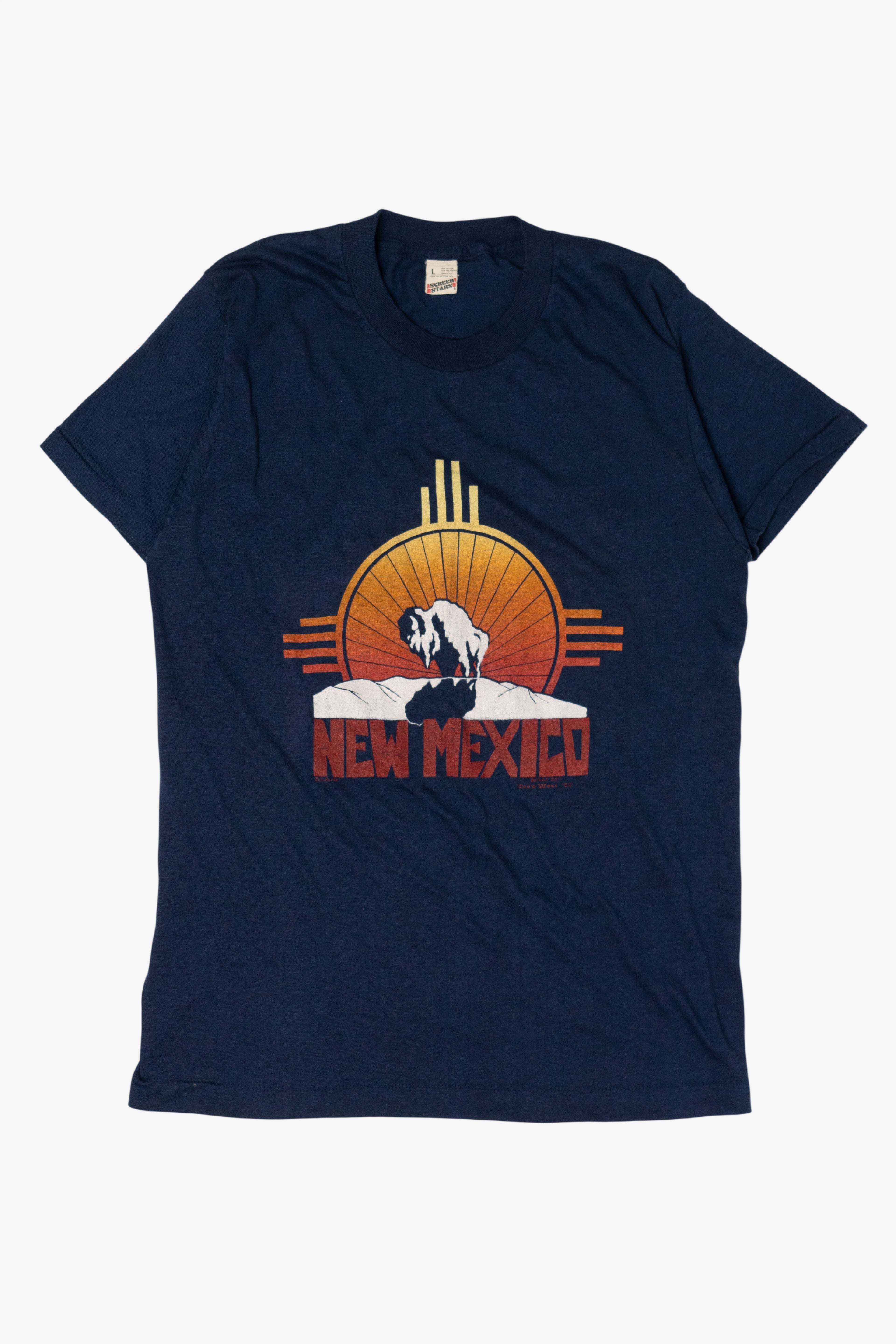 Vintage New Mexico Bison Single Stitch T-Shirt (1980s)