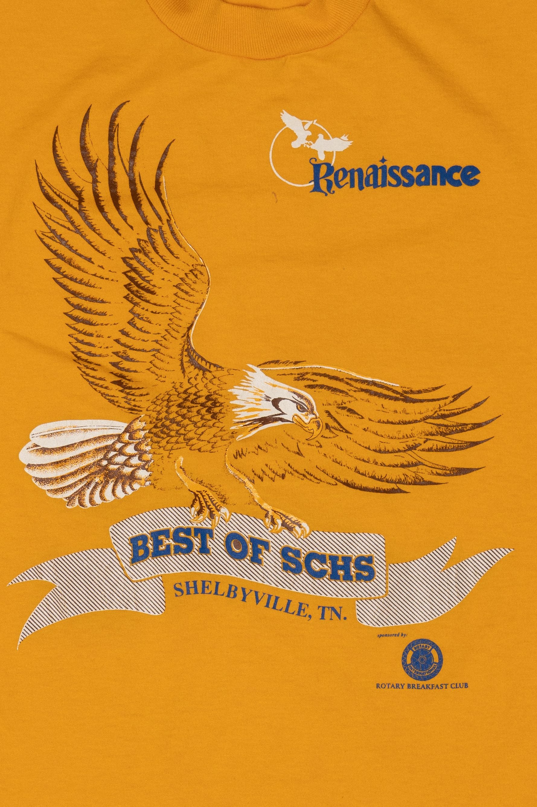 Vintage Yellow "Best Of SCHS" Shelbyville, TN Single Stitch T-Shirt (1990s)