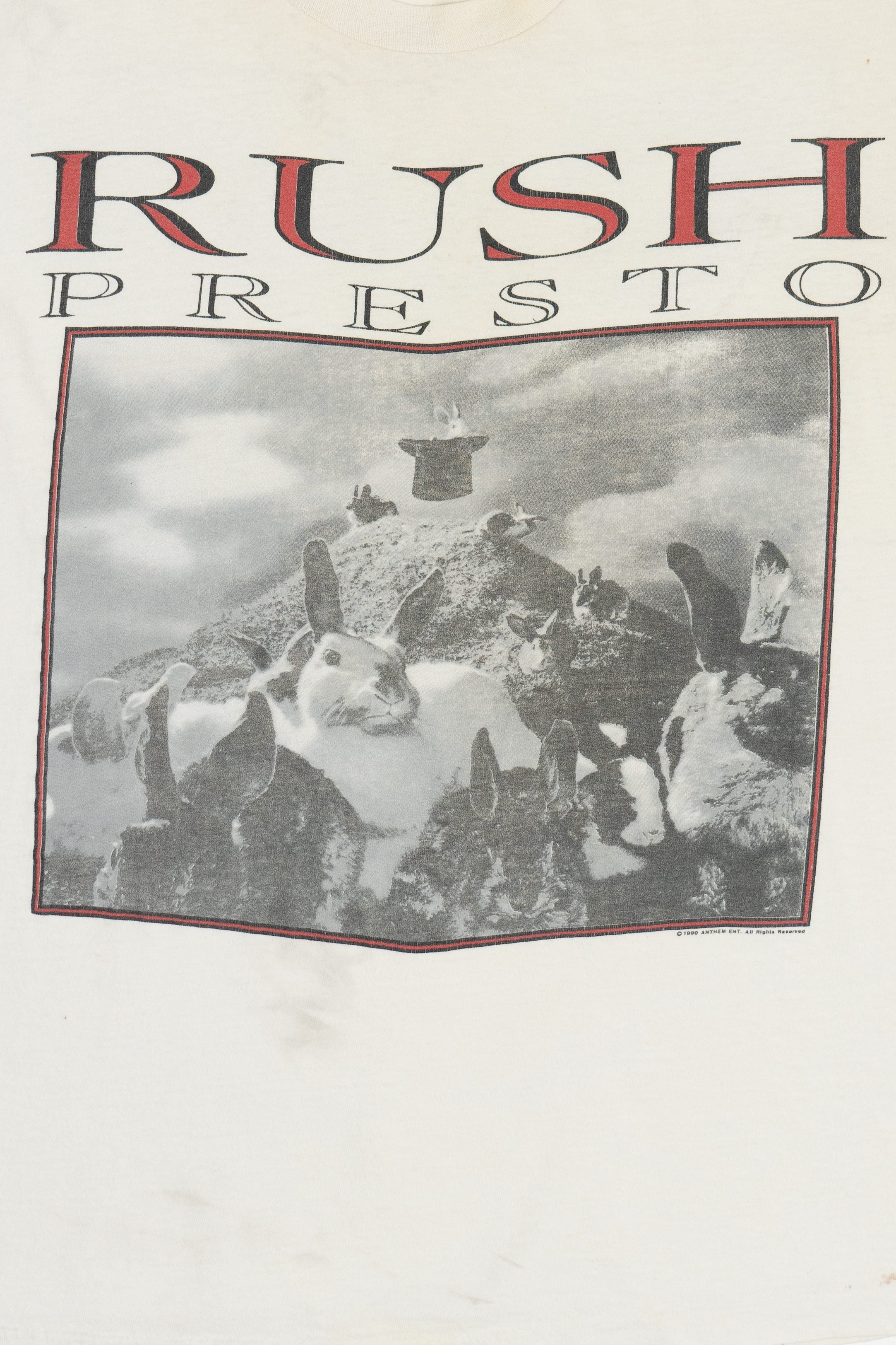 Vintage Rush "Presto" 1990 Tour T-Shirt (1990s)