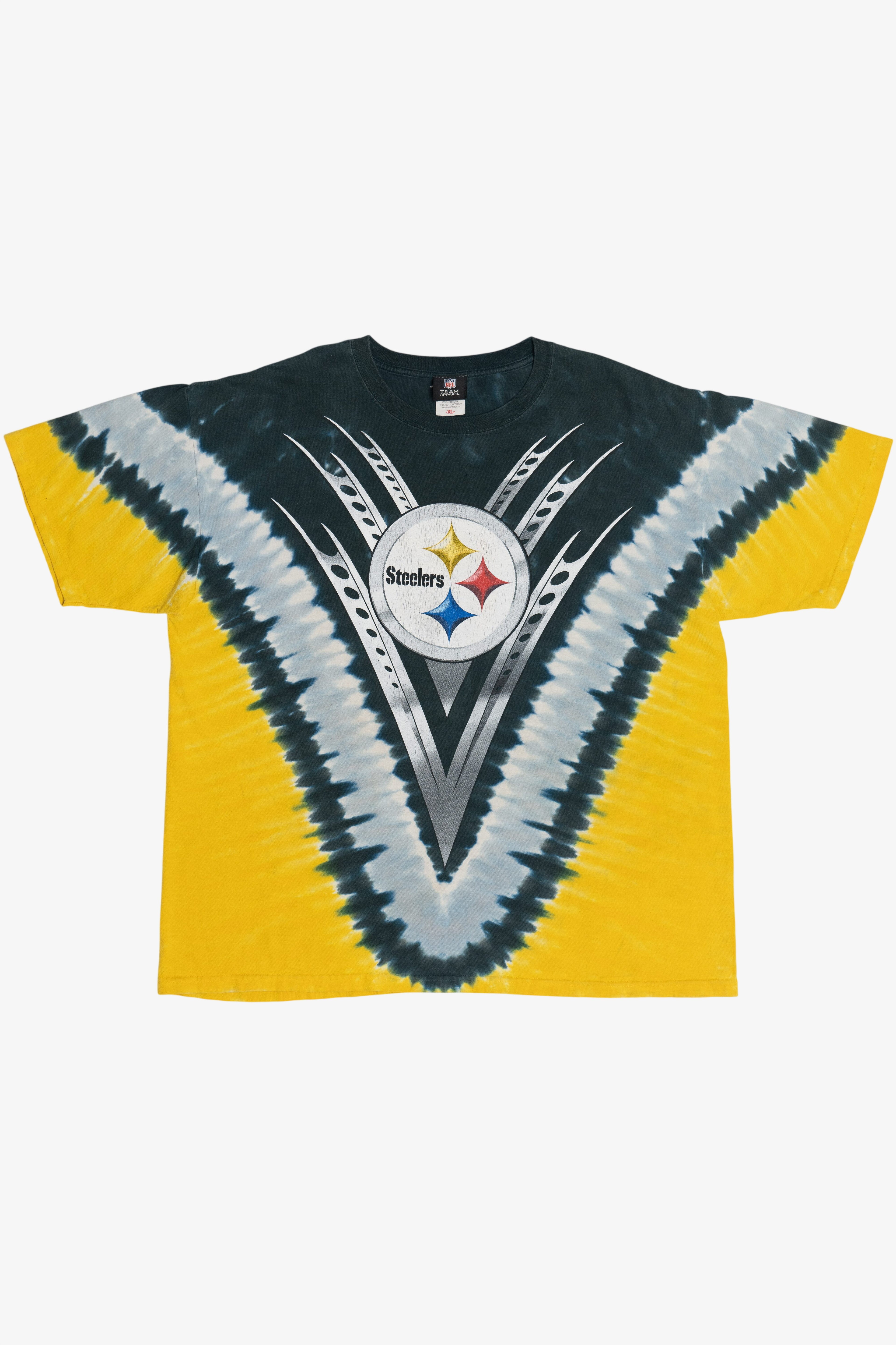 Vintage Pittsburgh Steelers NFL Team Apparel Tie Dye T-Shirt (2000s)