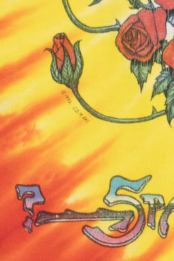 Vintage Grateful Dead "Space Your Face" Liquid Blue Long Sleeve Tie Dye T-Shirt (1990s)