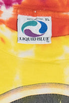 Vintage Grateful Dead "Space Your Face" Liquid Blue Long Sleeve Tie Dye T-Shirt (1990s)
