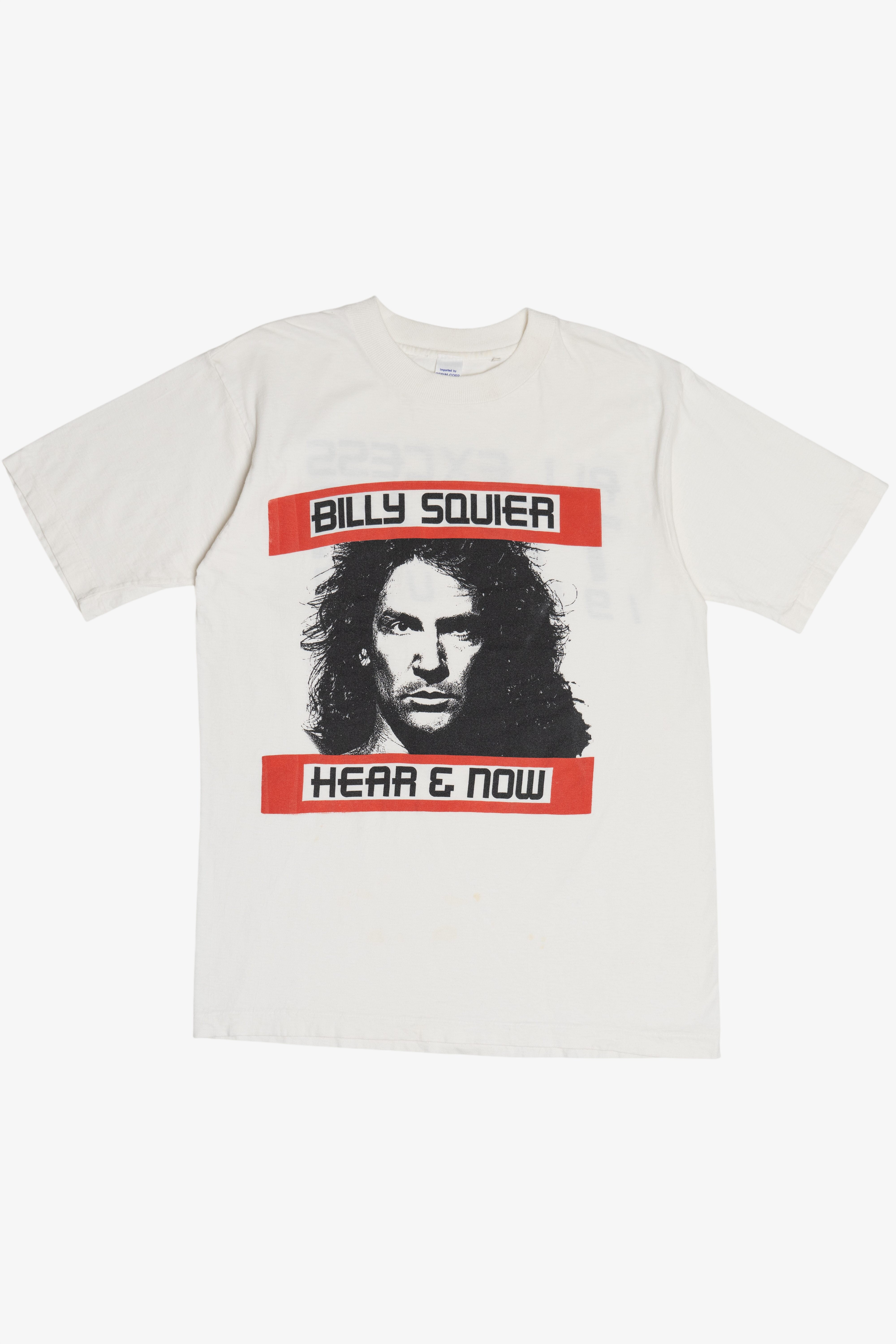 Vintage Billy Squier "Hear & Now" "All Excess Tour 1989 USA" Single Stitch T-Shirt (1980s)