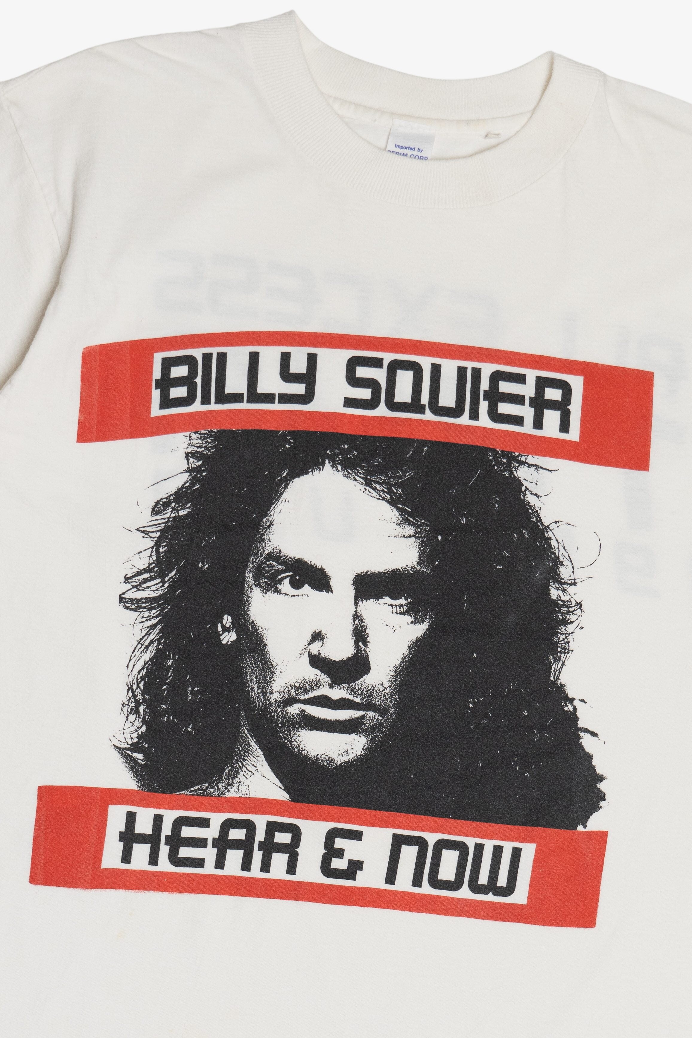 Vintage Billy Squier "Hear & Now" "All Excess Tour 1989 USA" Single Stitch T-Shirt (1980s)