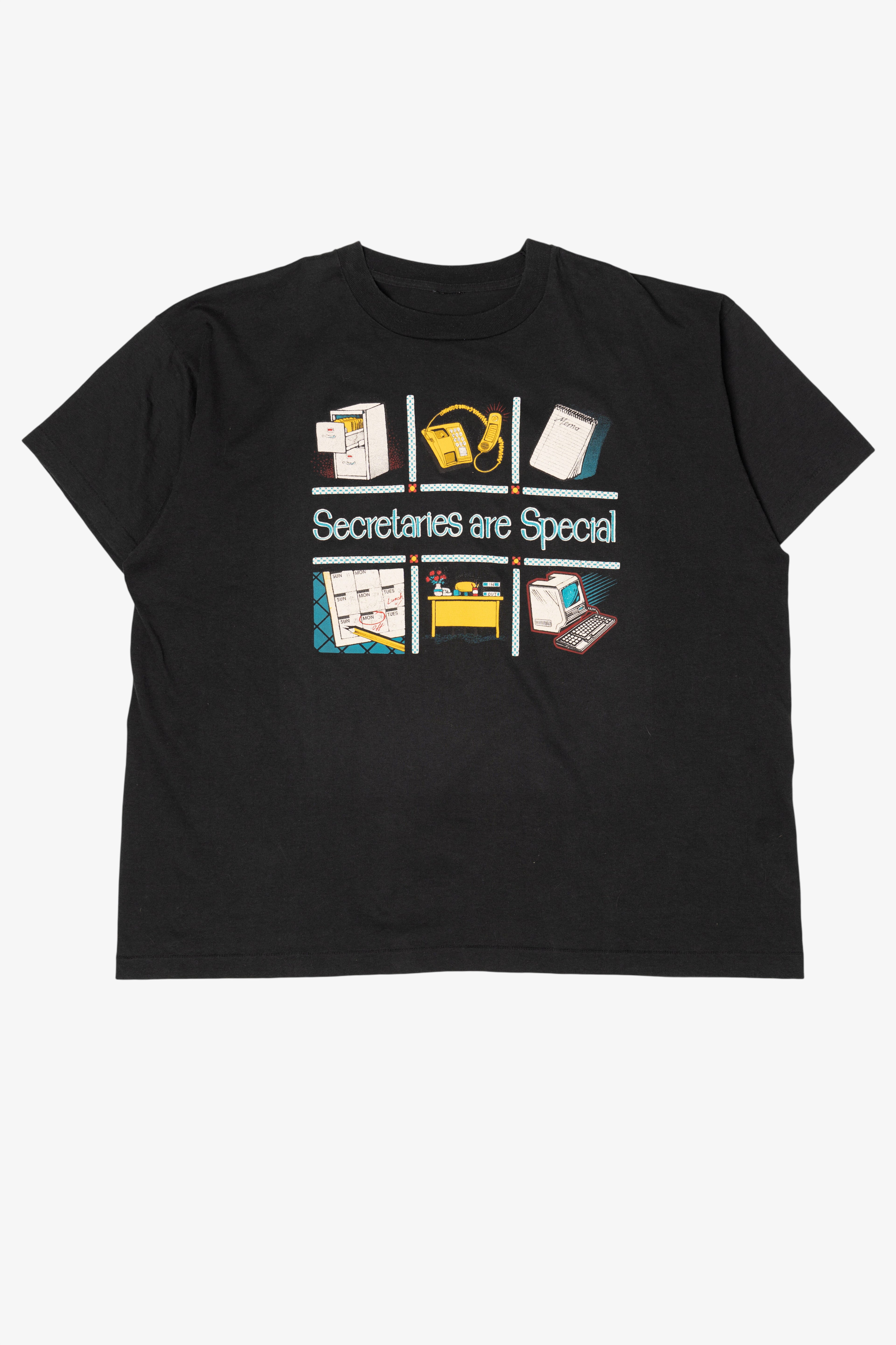 Vintage "Secretaries Are Special" Single Stitch T-Shirt (1990s)