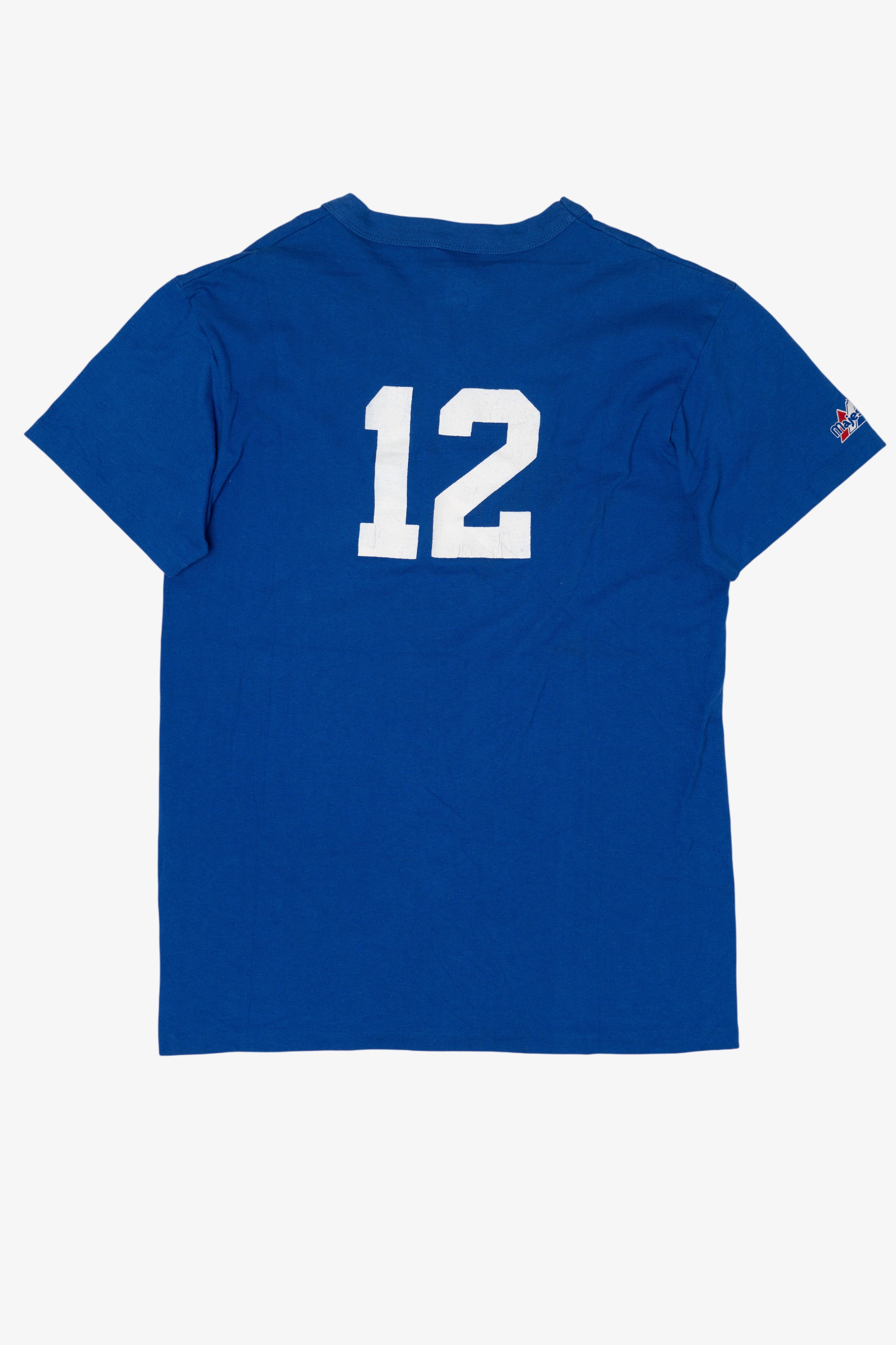 Vintage Toronto Blue Jays #12 Baseball Single Stitch T-Shirt (1990s)