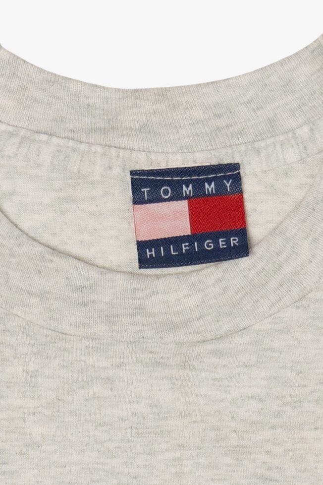 Vintage Gray Tommy Hilfiger Single Stitch T-Shirt (1990s)
