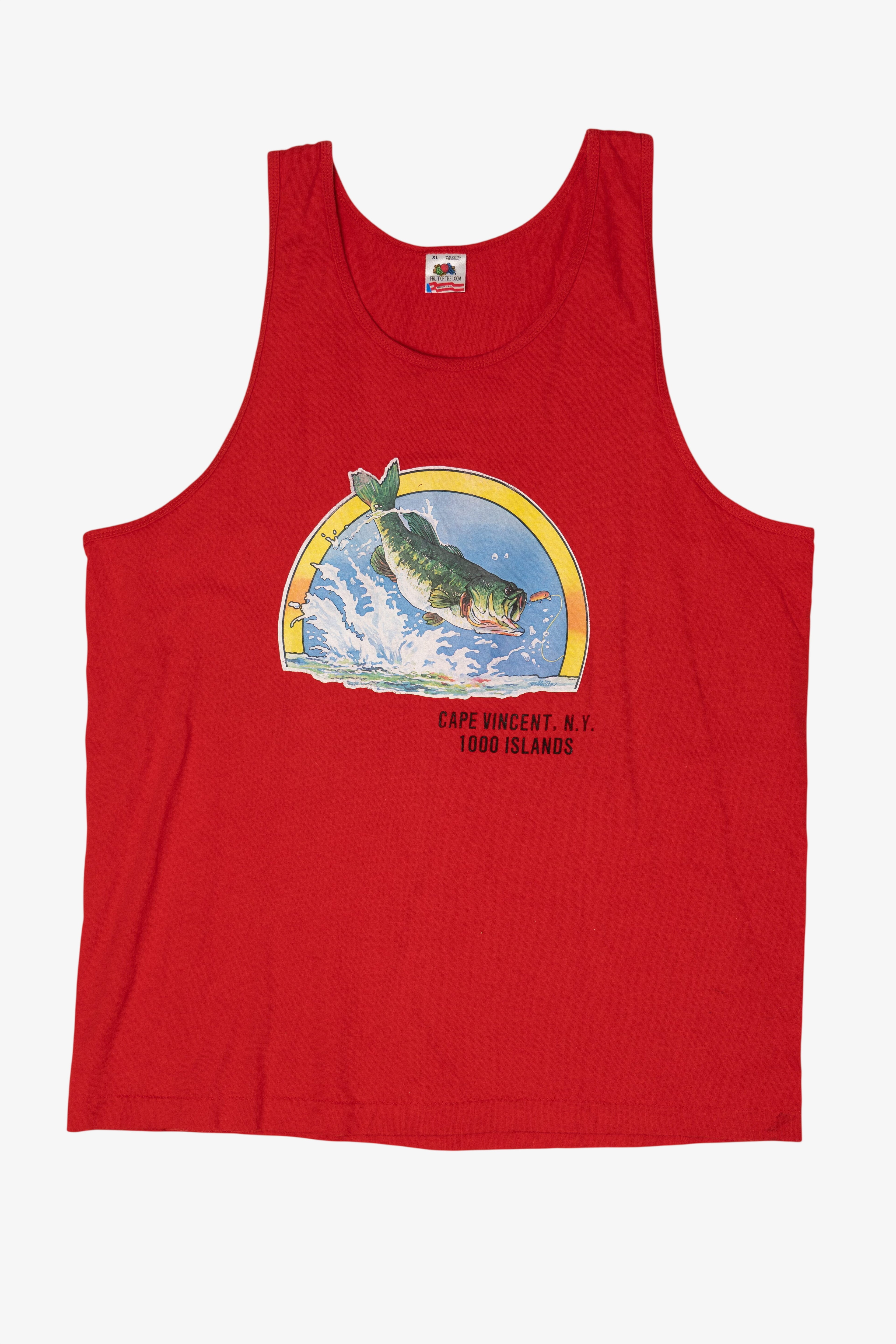 Vintage Cape Vincent. N.Y. 1000 Islands Sleeveless T-Shirt (1990s)