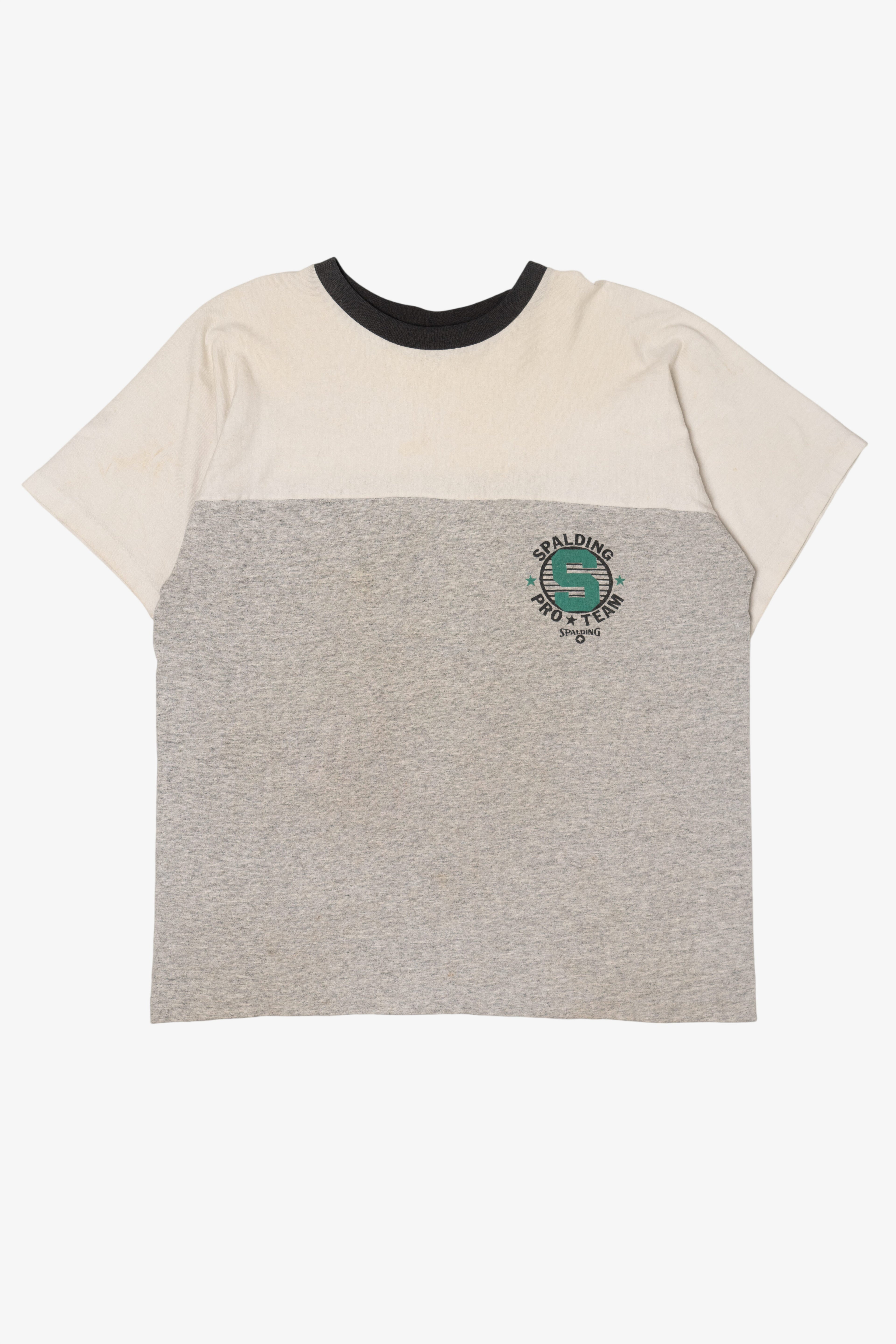 Vintage Gray Spalding Pro Team Single Stitch T-Shirt (1990s)
