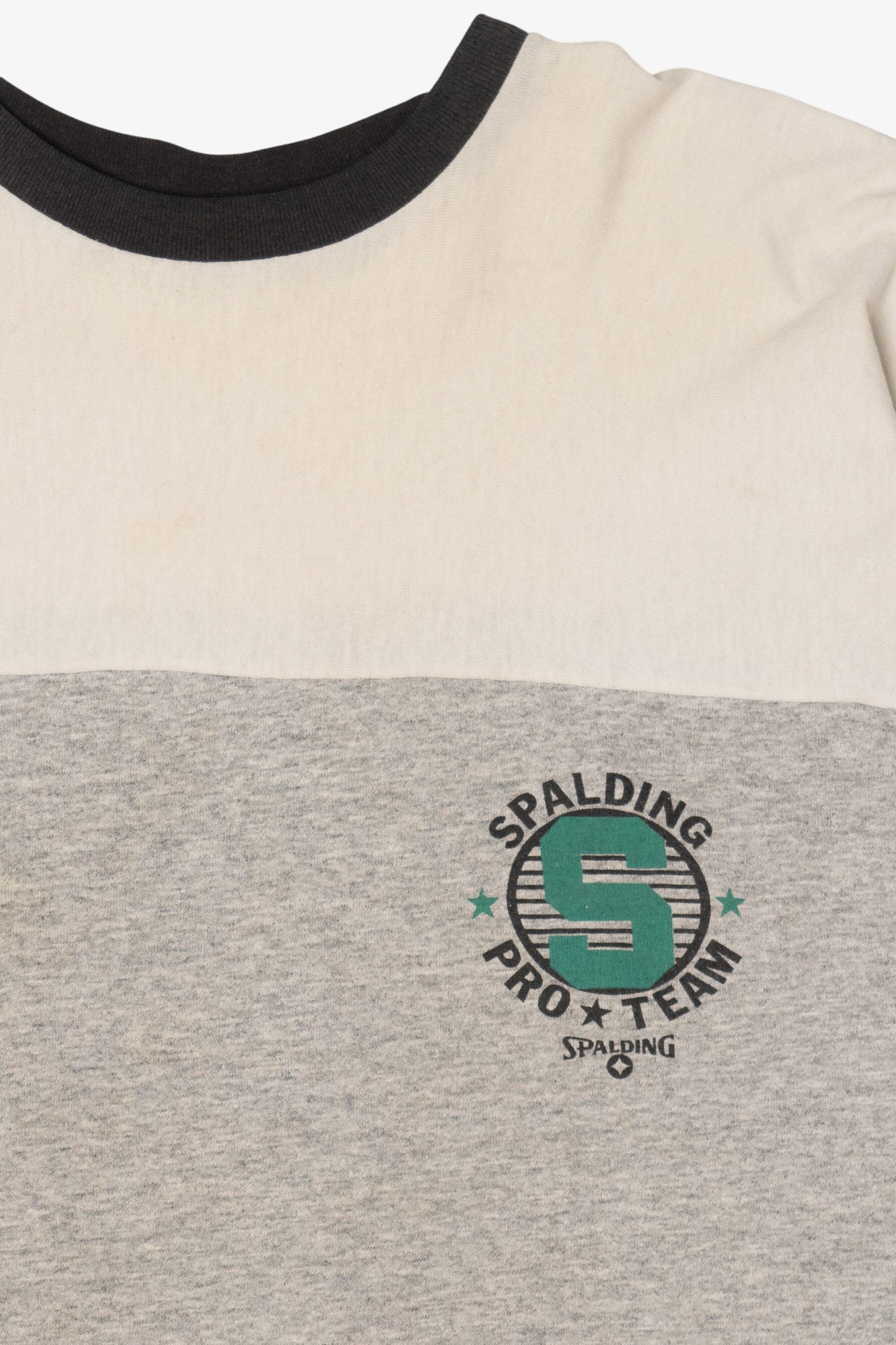 Vintage Gray Spalding Pro Team Single Stitch T-Shirt (1990s)