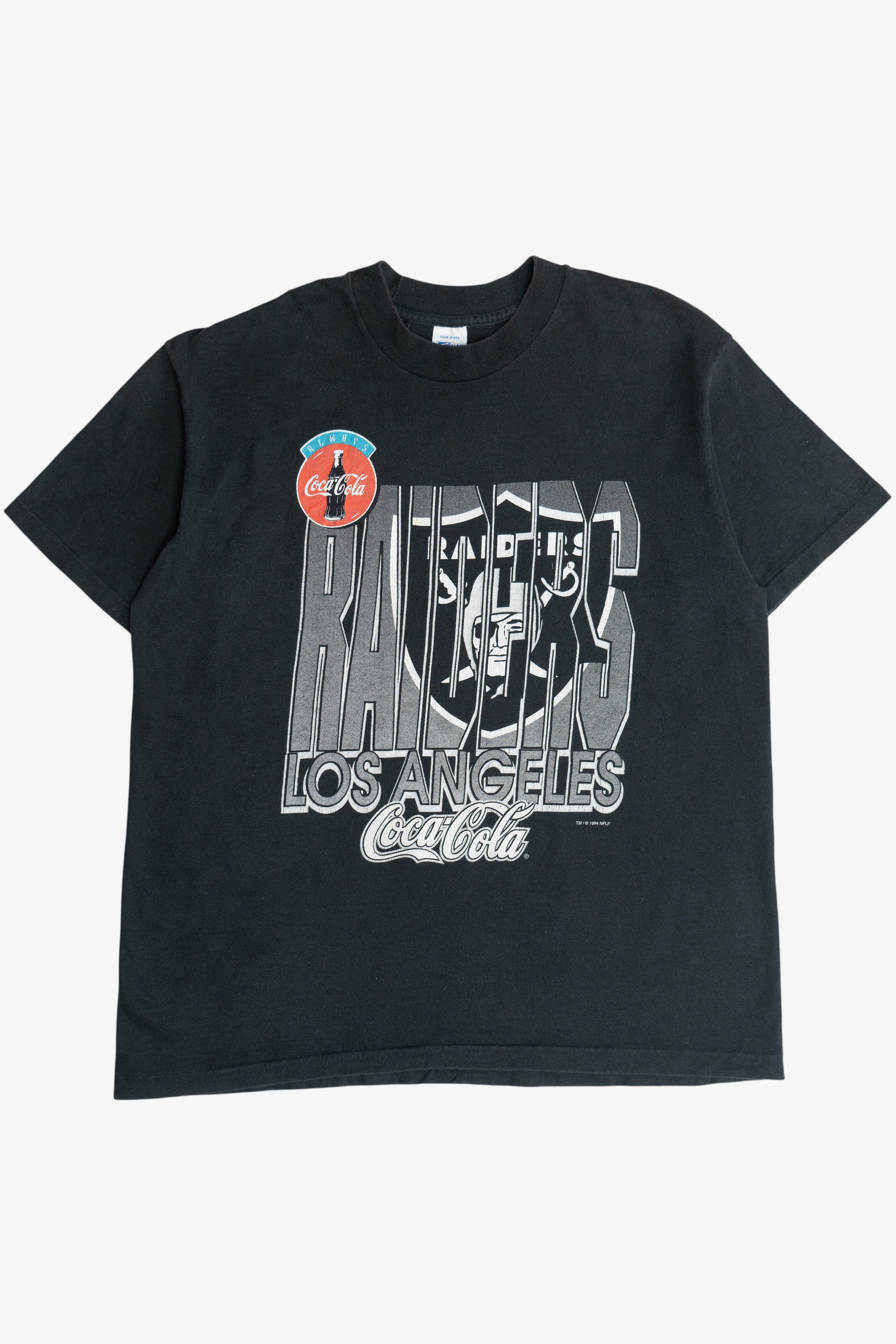 Vintage Los Angeles Raiders Coca-Cola Sponsorship T-Shirt (1990s)