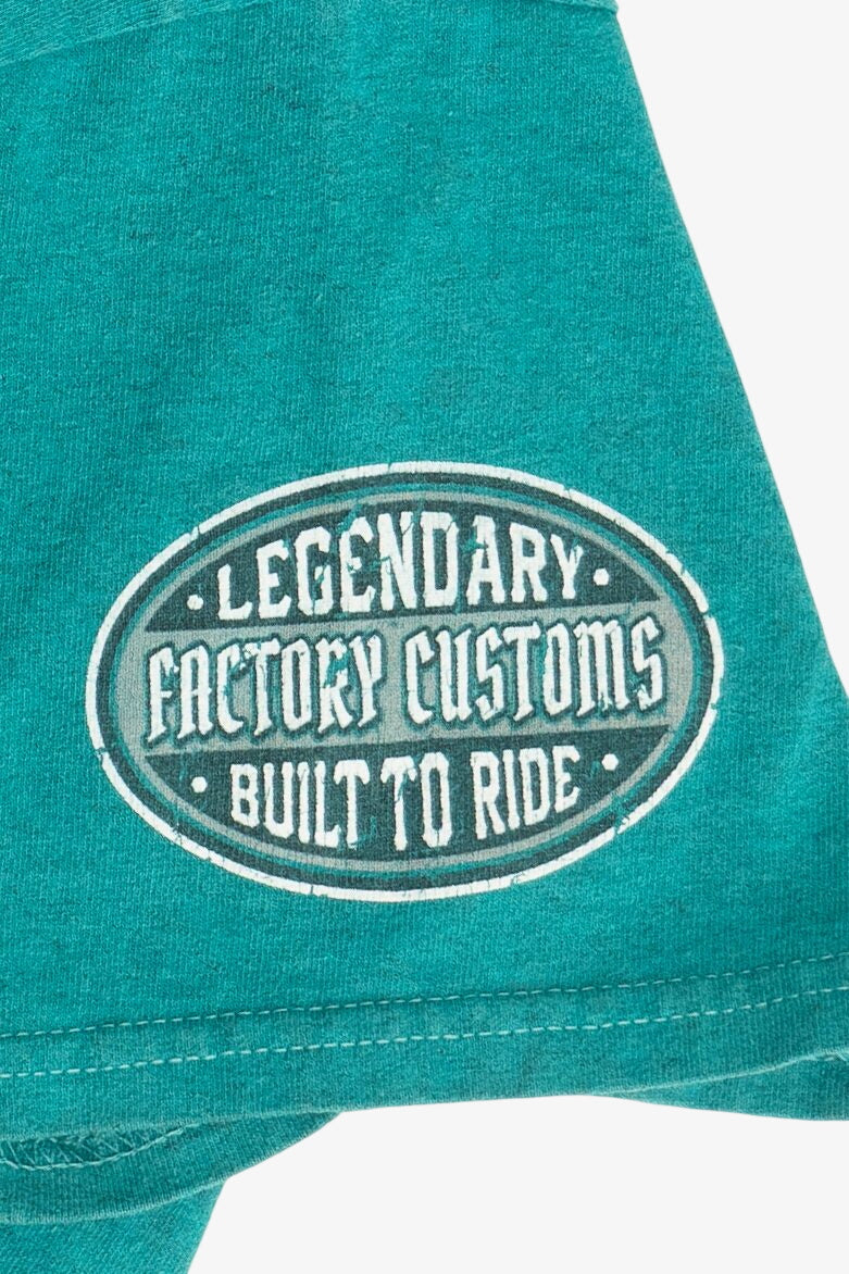 Distressed Harley Davidson Motorcycles "Stormy Hill" "Clermont, FL" T-Shirt (2010s)