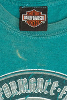 Distressed Harley Davidson Motorcycles "Stormy Hill" "Clermont, FL" T-Shirt (2010s)