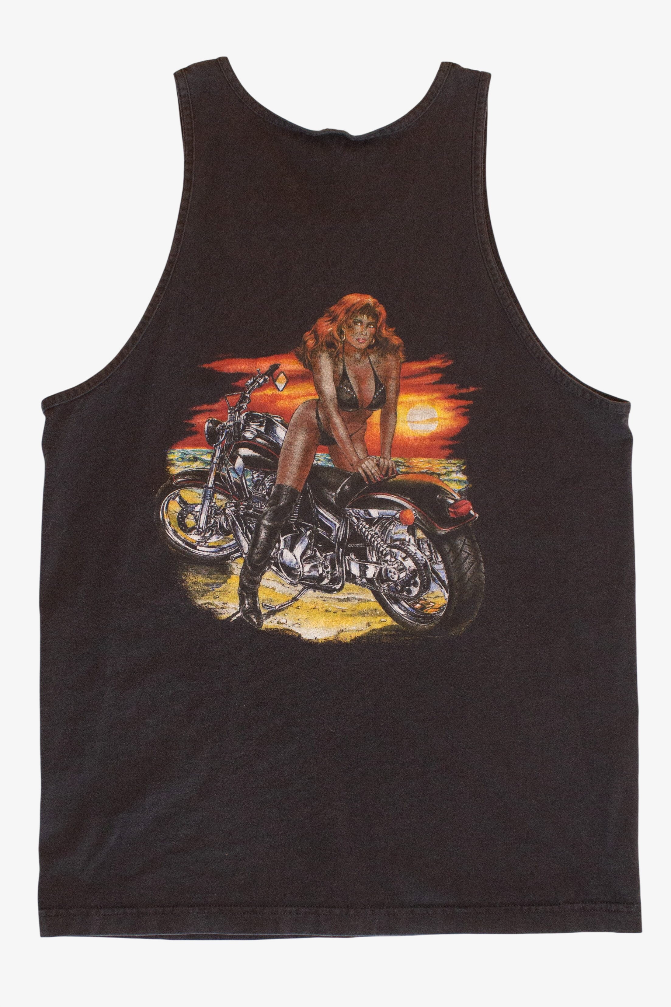 Vintage Waikiki Beach Pinup Tank Top (1990s)