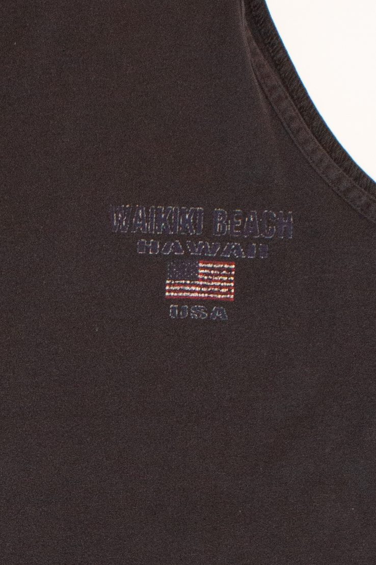 Vintage Waikiki Beach Pinup Tank Top (1990s)