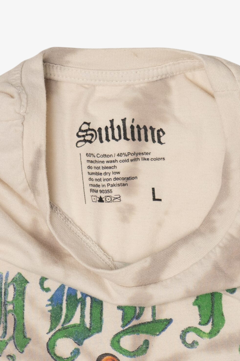 Beige Sublime Tie Dye T-Shirt (2020s)