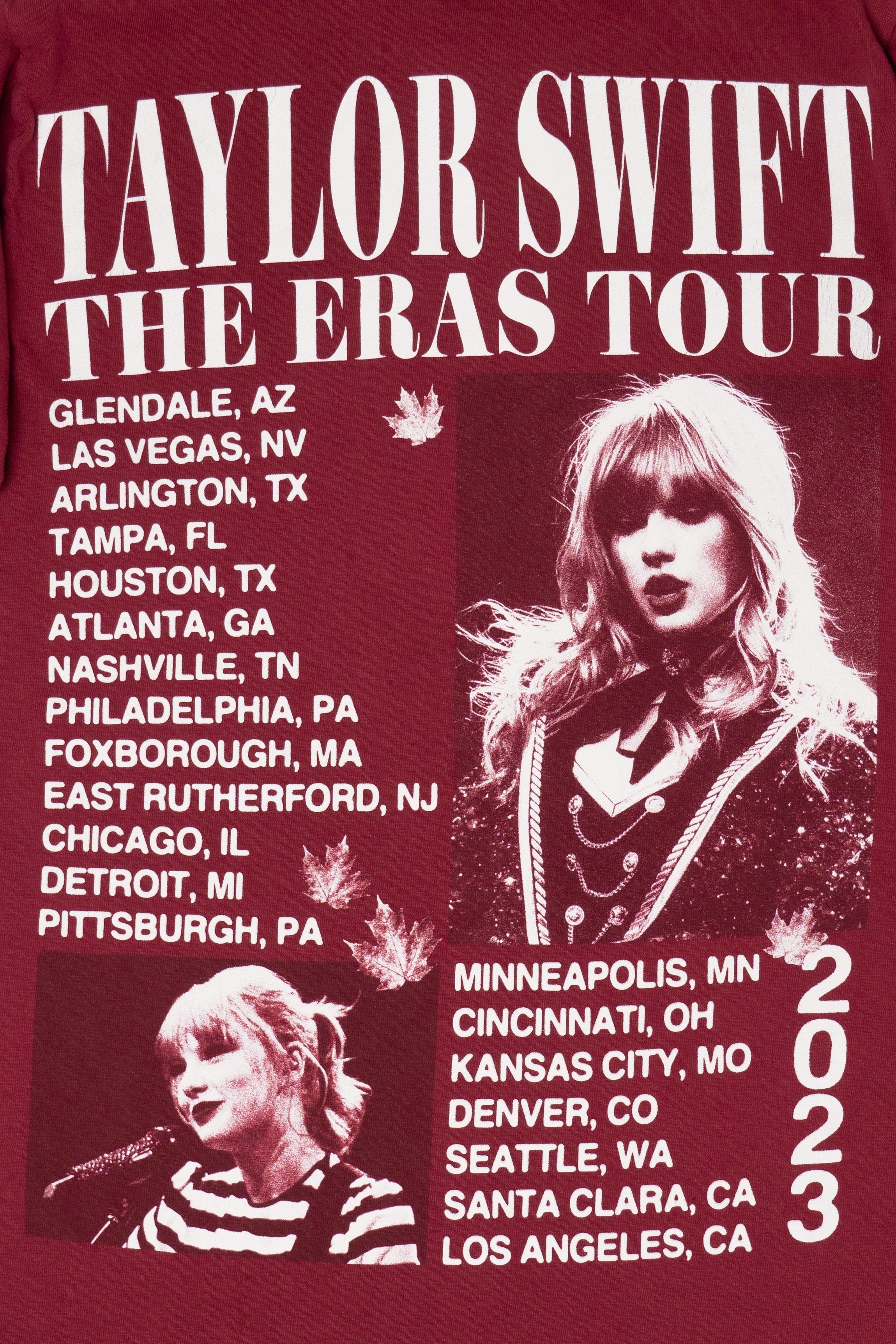 Red Taylor Swift The Eras Tour T-Shirt (2020s)