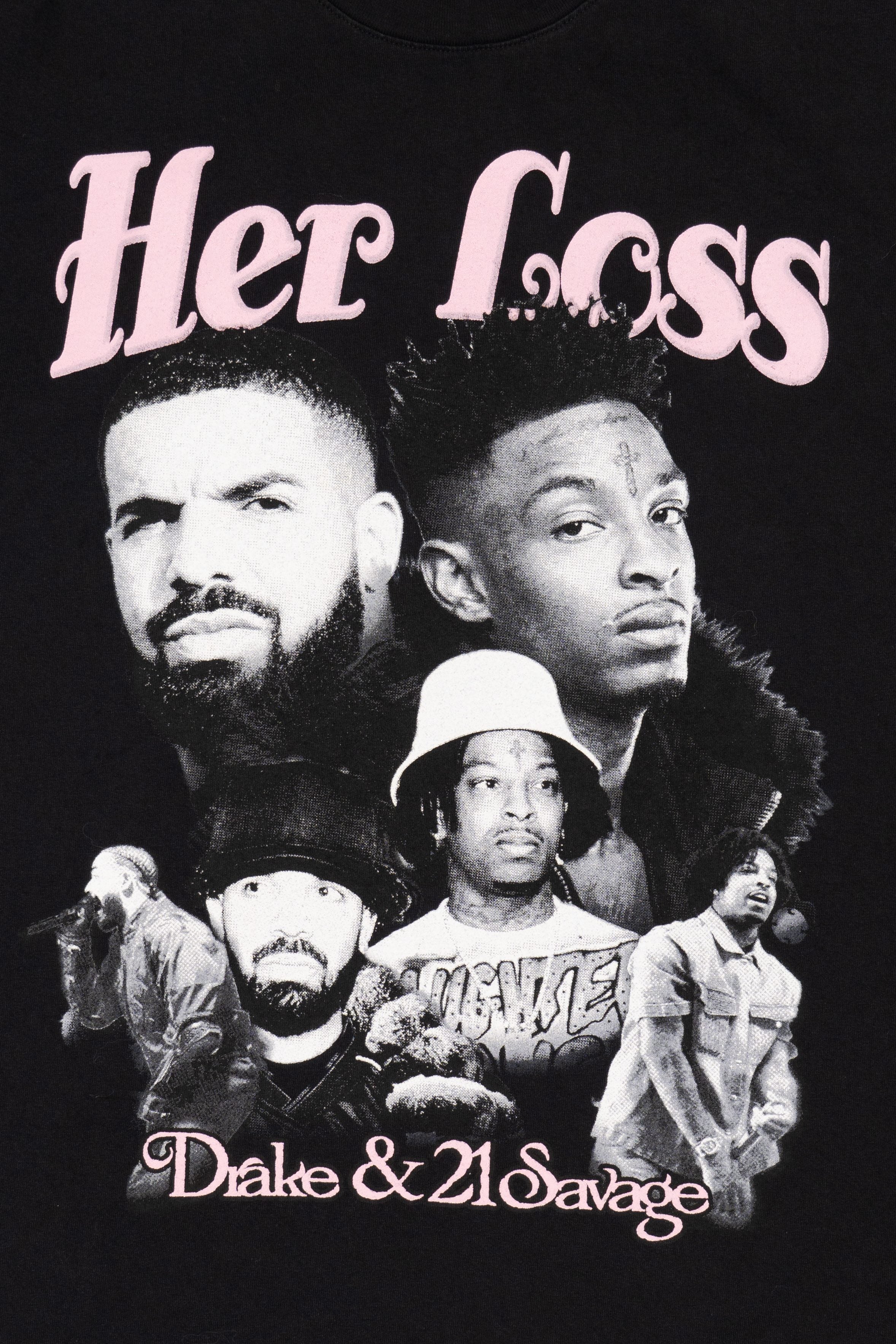 Black Drake And 21 Savage "Her Loss" T-Shirt (2020s)