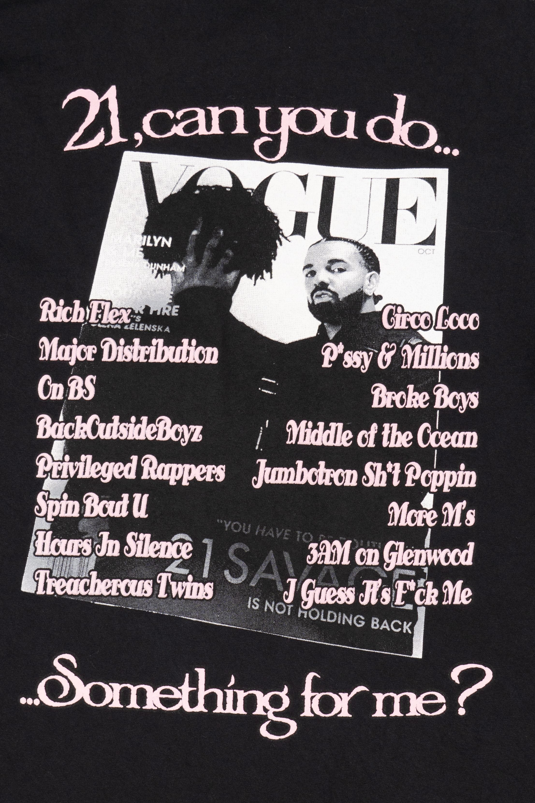 Black Drake And 21 Savage "Her Loss" T-Shirt (2020s)