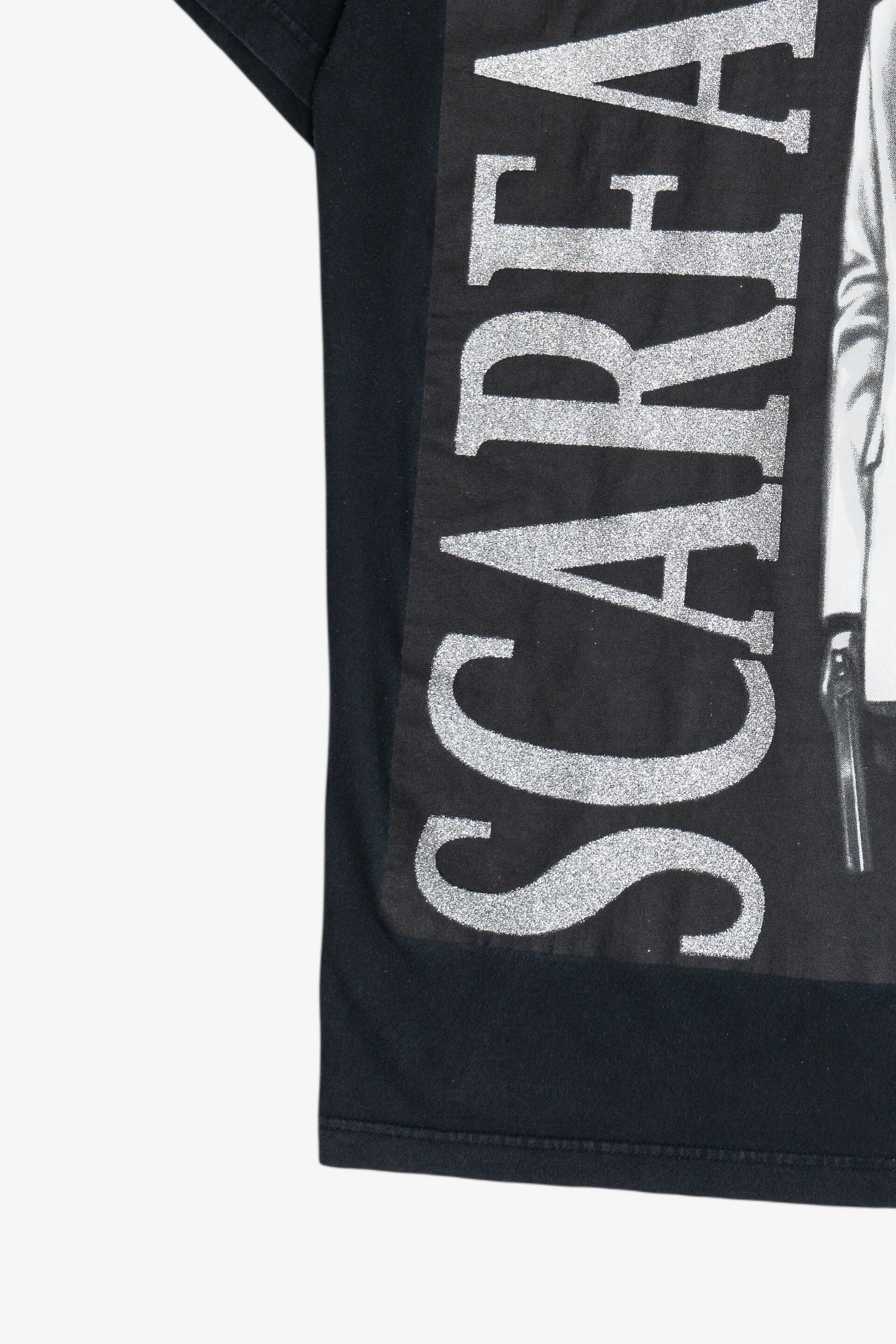 "Scarface" Glittery Text T-Shirt (2010s)