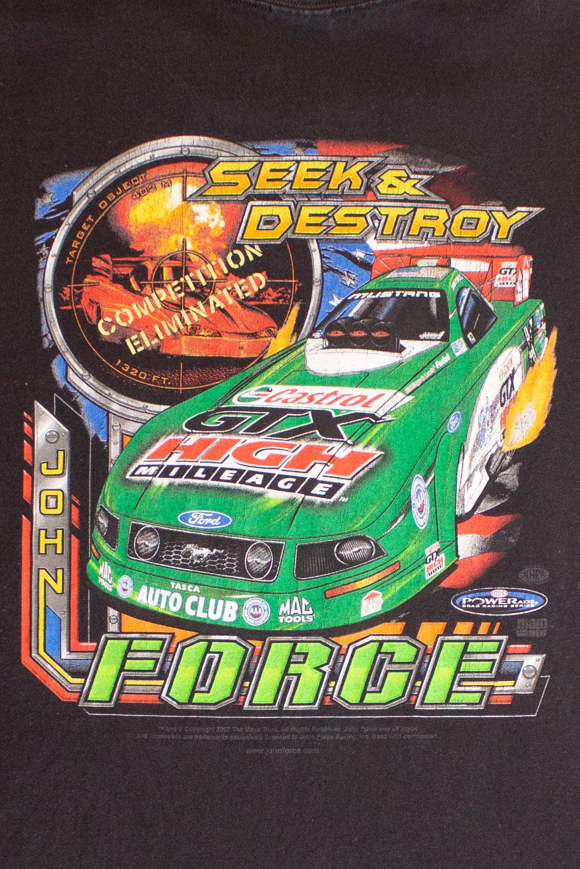 John Force Seek & Destroy T-Shirt (2000s)