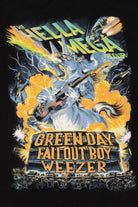 Black "The Hella Mega Tour" Green Day Fallout Boy Weezer T-Shirt (2020s)