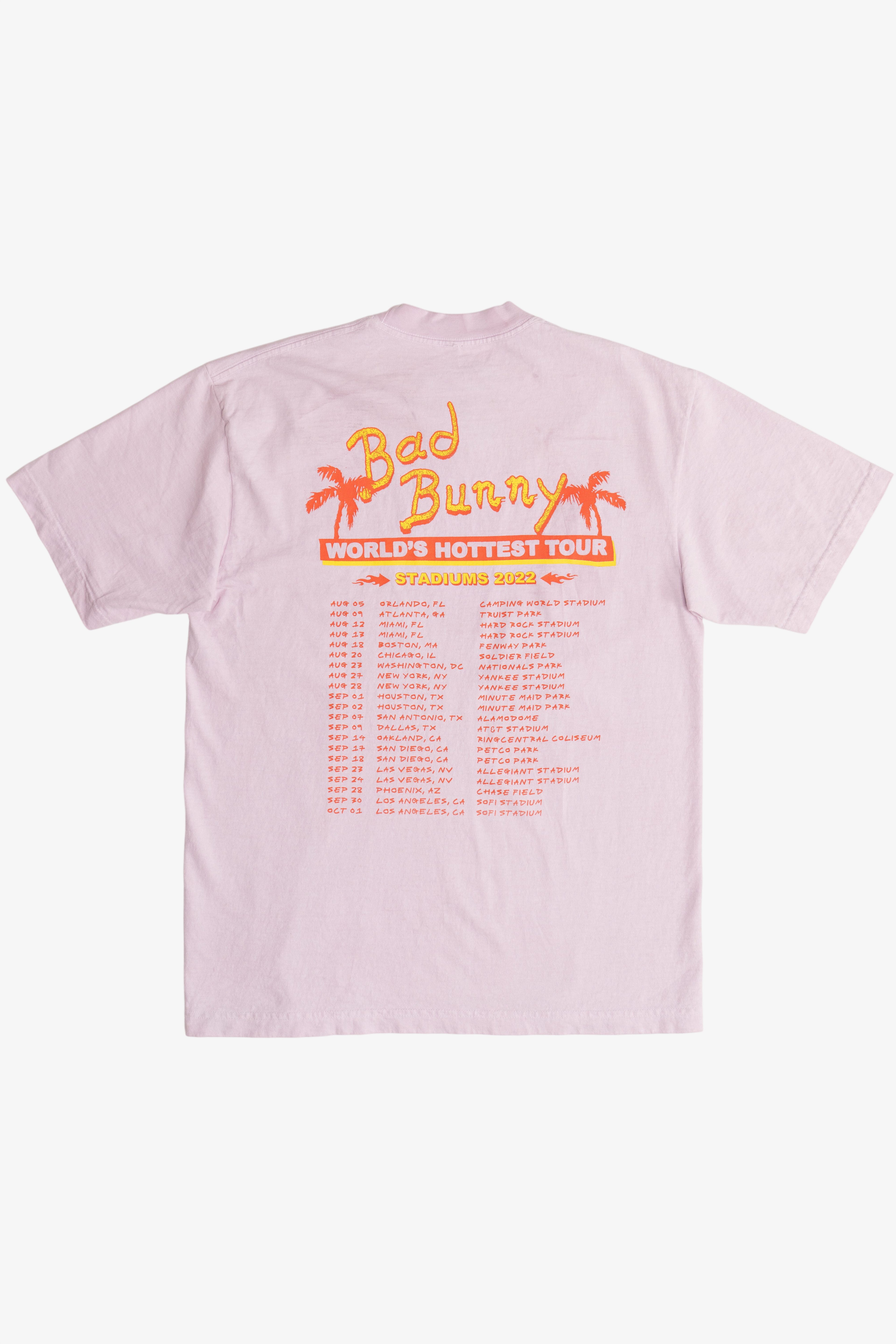 Bad Bunny "Un Verano Sin Ti" World's Hottest Tour 2022 T-Shirt (2020s)