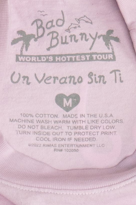 Bad Bunny "Un Verano Sin Ti" World's Hottest Tour 2022 T-Shirt (2020s)