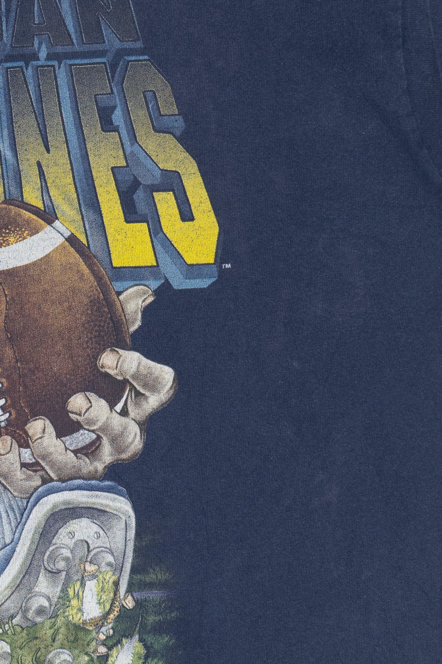 Vintage Michigan Wolverines "Tear 'Em Up" University Of Michigan Football T-Shirt (1990s)