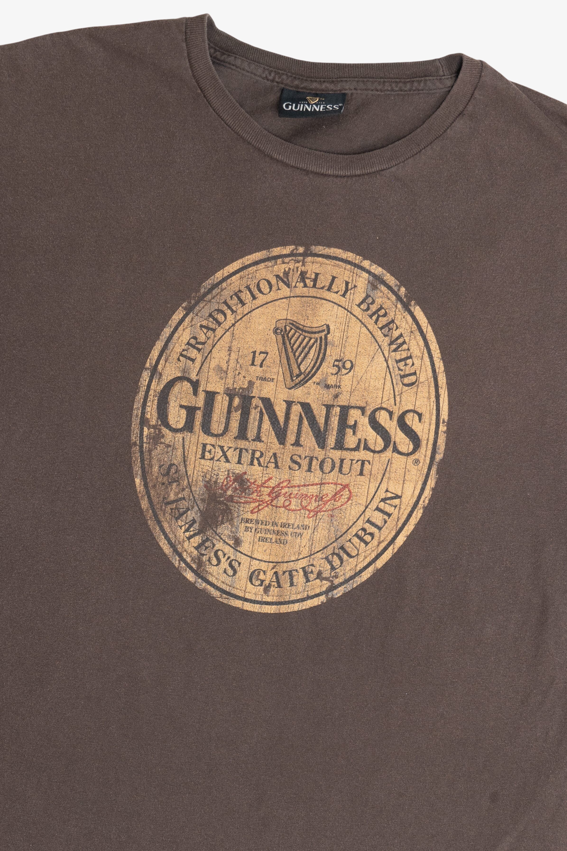 Guinness Extra Stout Beer Logo T-Shirt (2010s)