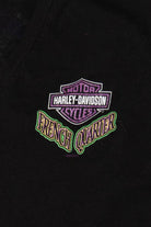 Black Harley Davidson V-Neck French Quarter Bourbon Street T-Shirt (2010s)