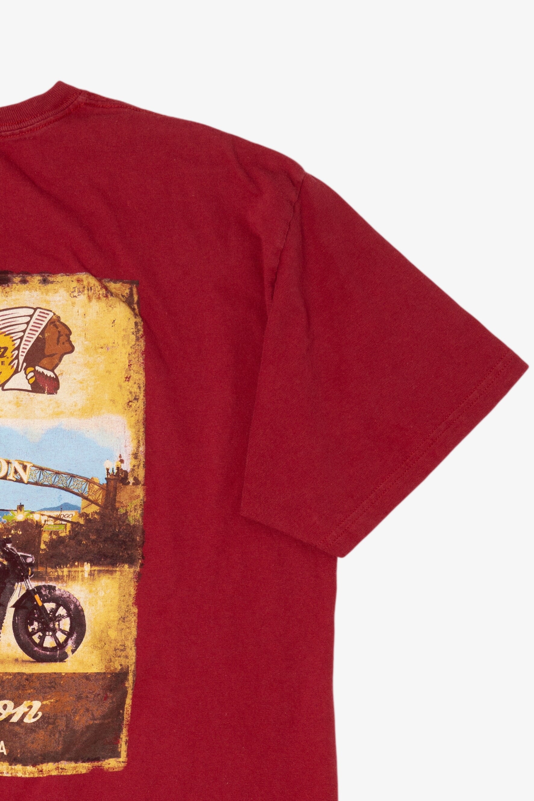 Red Indian Motorcycle El Cajon California T-Shirt (2010s)