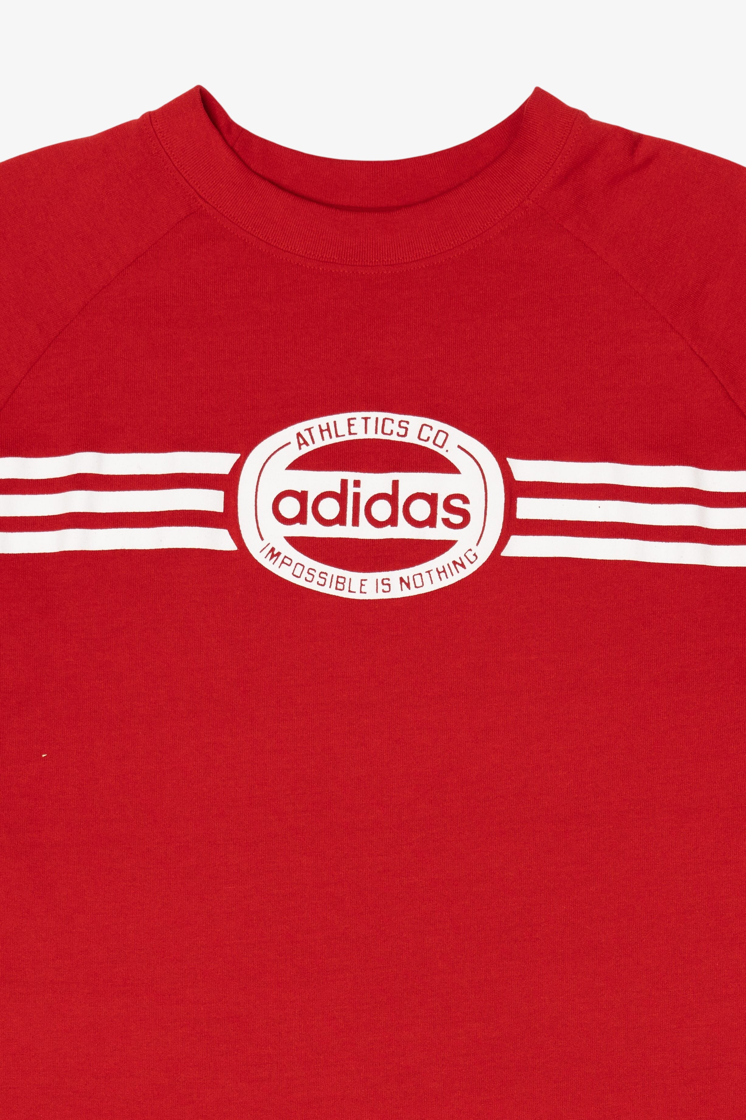Red Adidas Athletic T-Shirt (2010s)