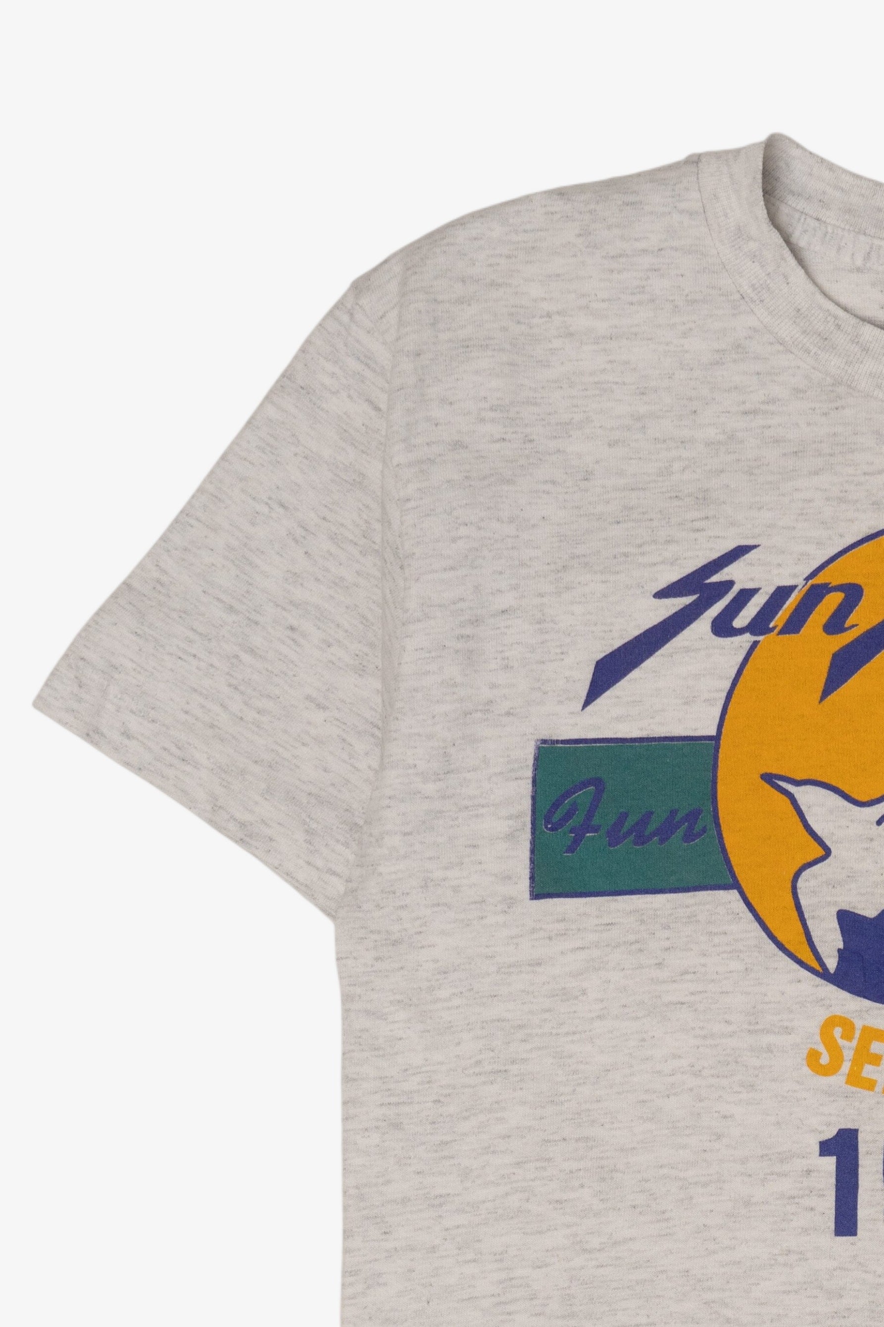 Vintage Light Gray Sun Set Hills Fun Run Seagulls T-Shirt (1990s)