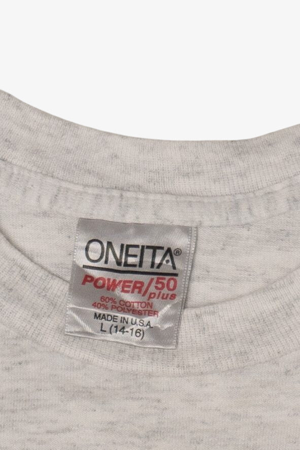 Vintage Light Gray Sun Set Hills Fun Run Seagulls T-Shirt (1990s)