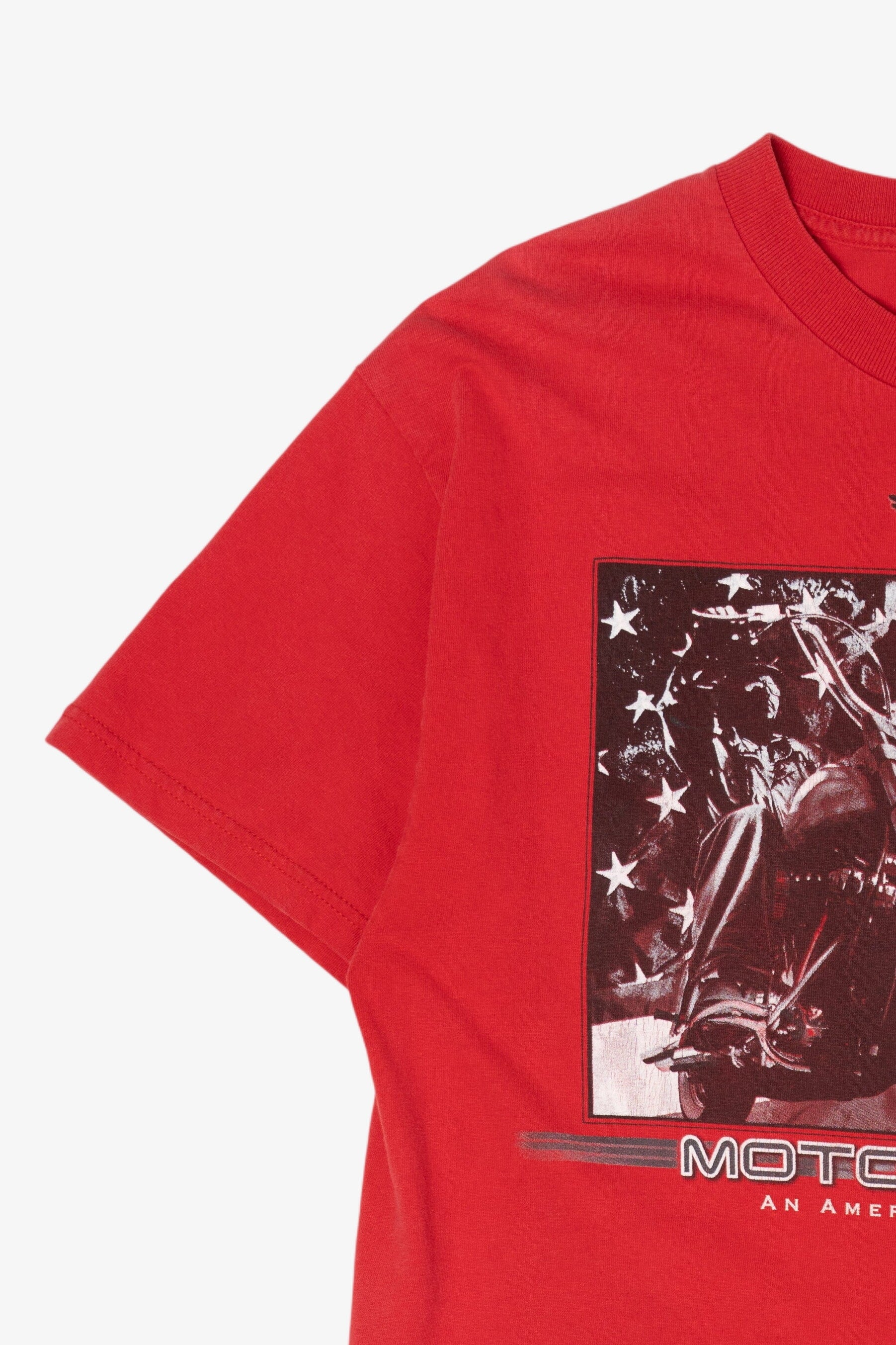 Red "Motorcycle An American Tradition" T-Shirt (2010s)