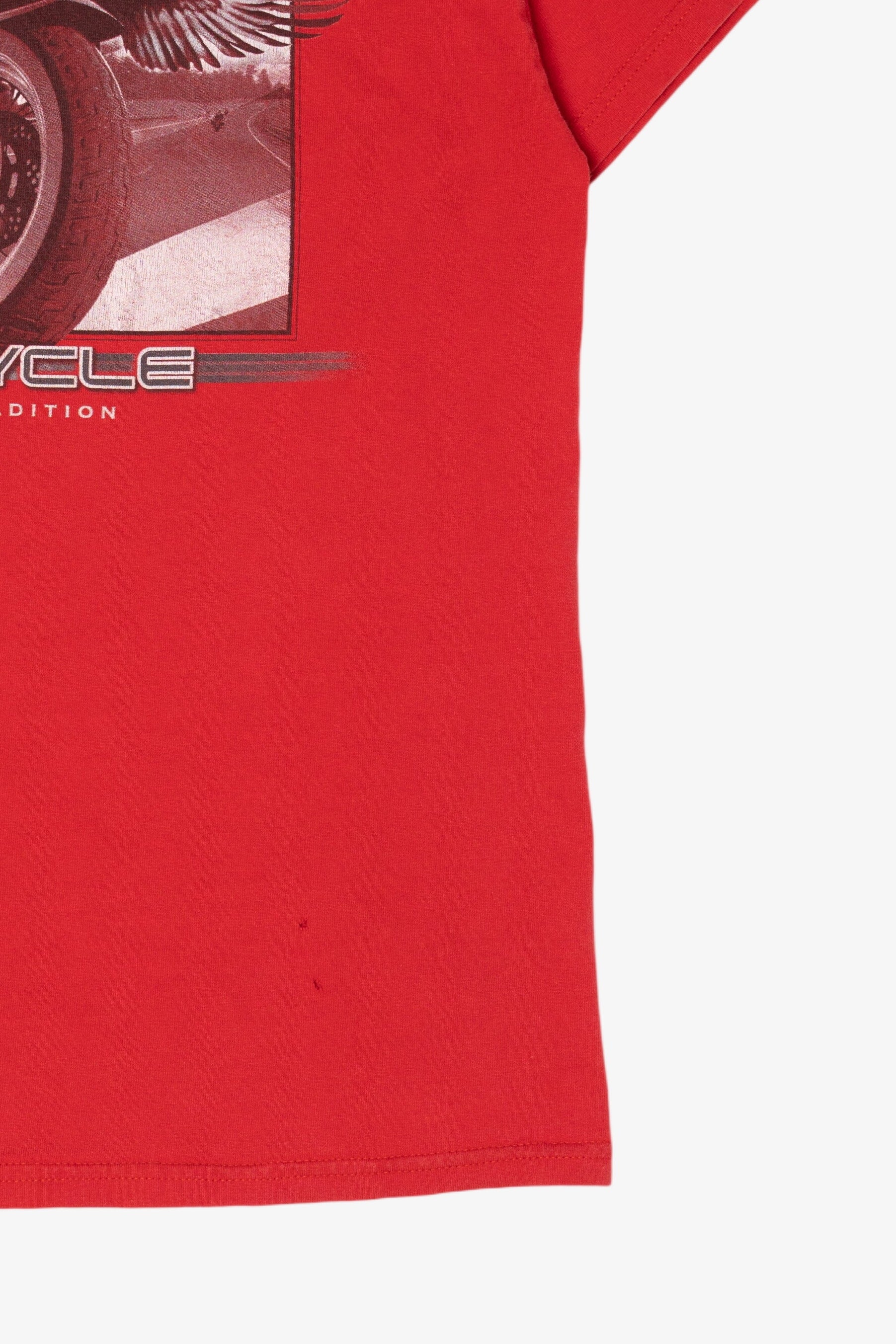 Red "Motorcycle An American Tradition" T-Shirt (2010s)