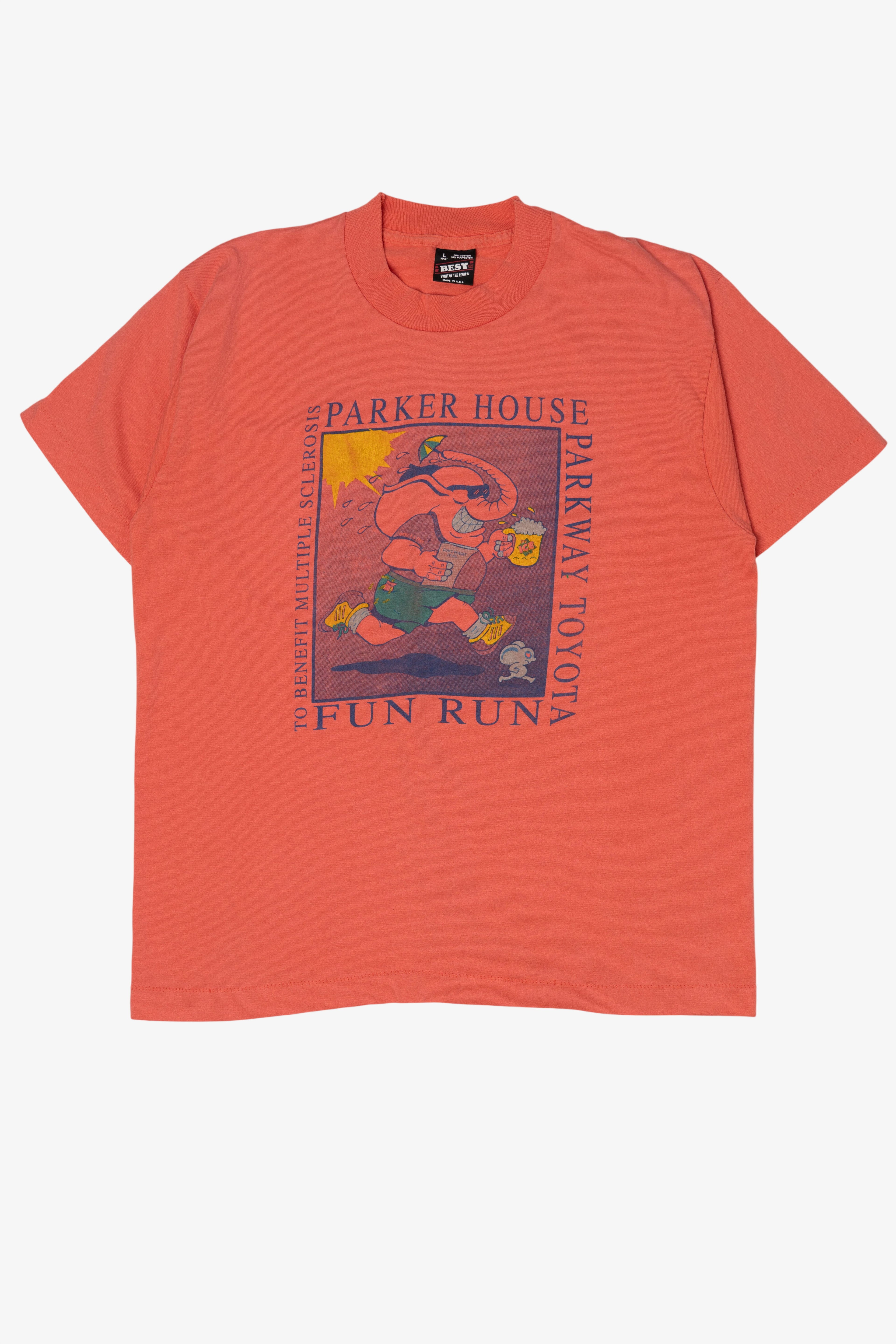 Vintage Parker House Fun Run Benefit For Multiple Sclerosis Single Stitch T-Shirt (1990s)