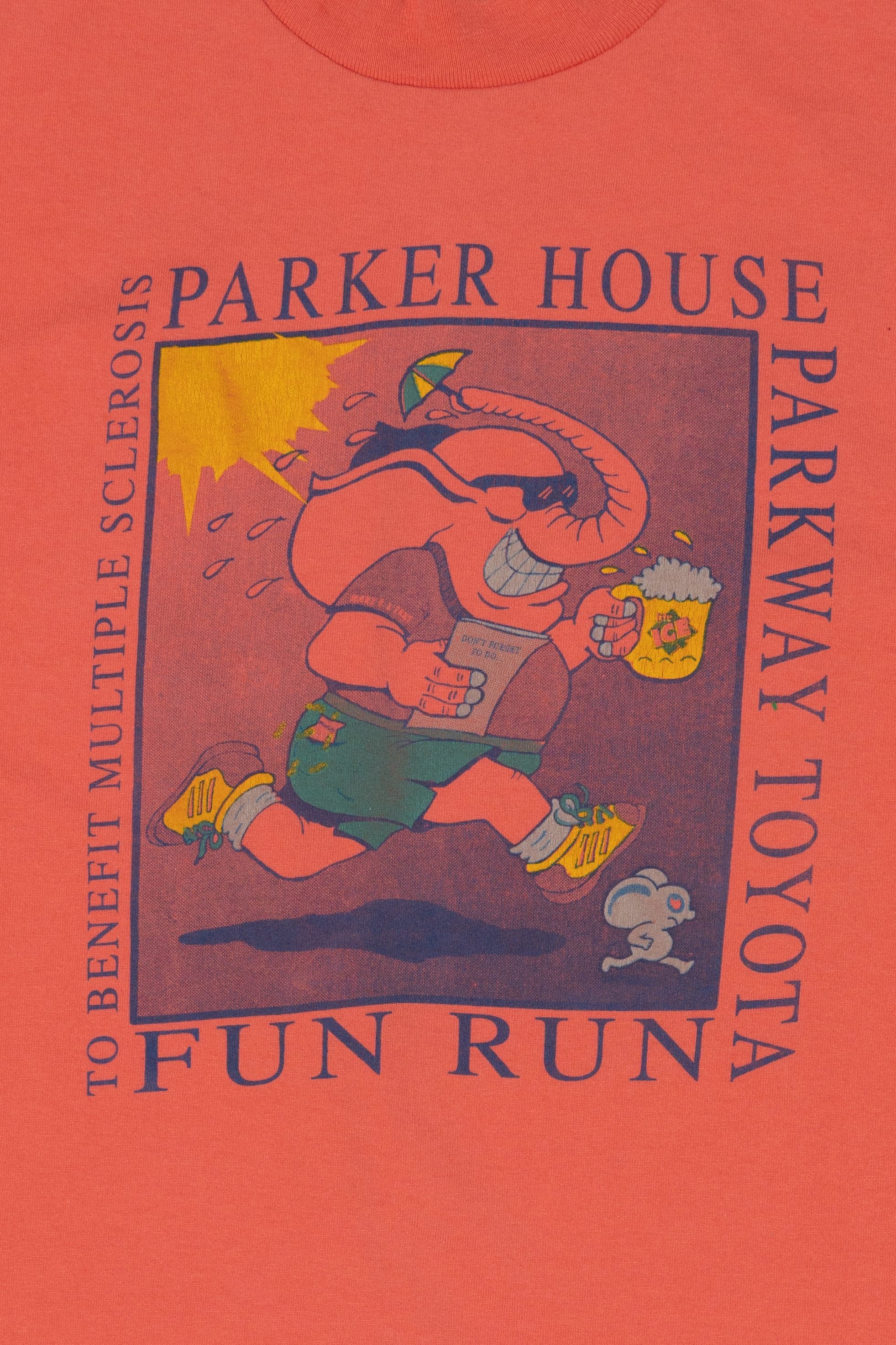 Vintage Parker House Fun Run Benefit For Multiple Sclerosis Single Stitch T-Shirt (1990s)