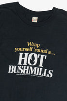 Vintage "Wrap Yourself 'Round A Hot Bushmills" Whiskey Single Stitch T-Shirt (1990s)
