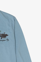 Vintage Light Blue Chincoteague Va Mallards Long Sleeve T-Shirt (1980s)